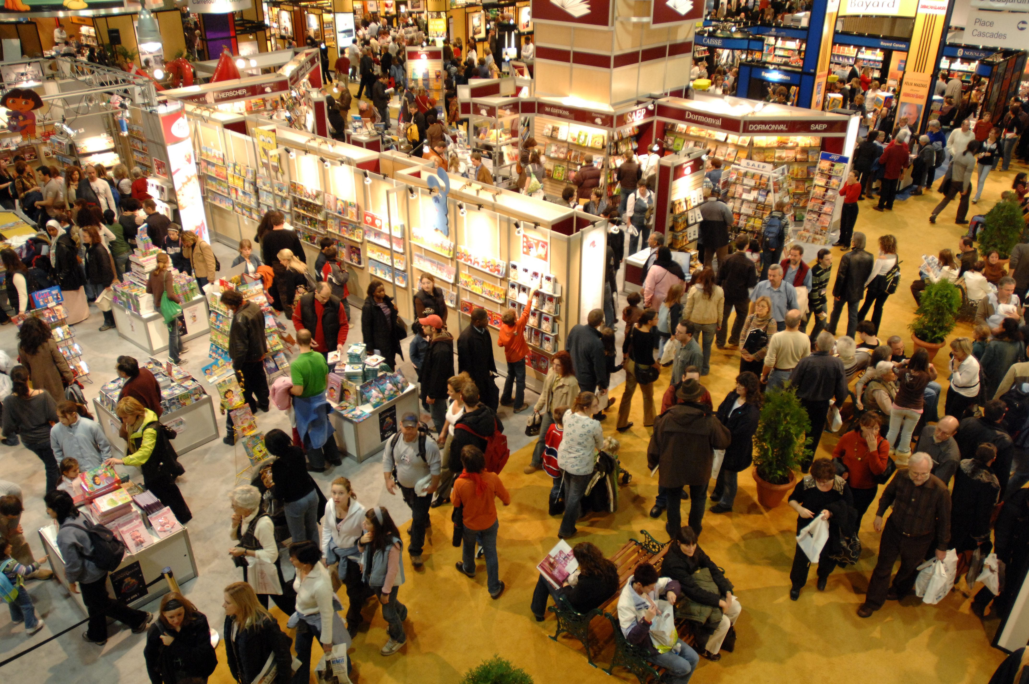 Le Salon du livre de Montréal (SLM) se tient habituellement au Palais des congrès.