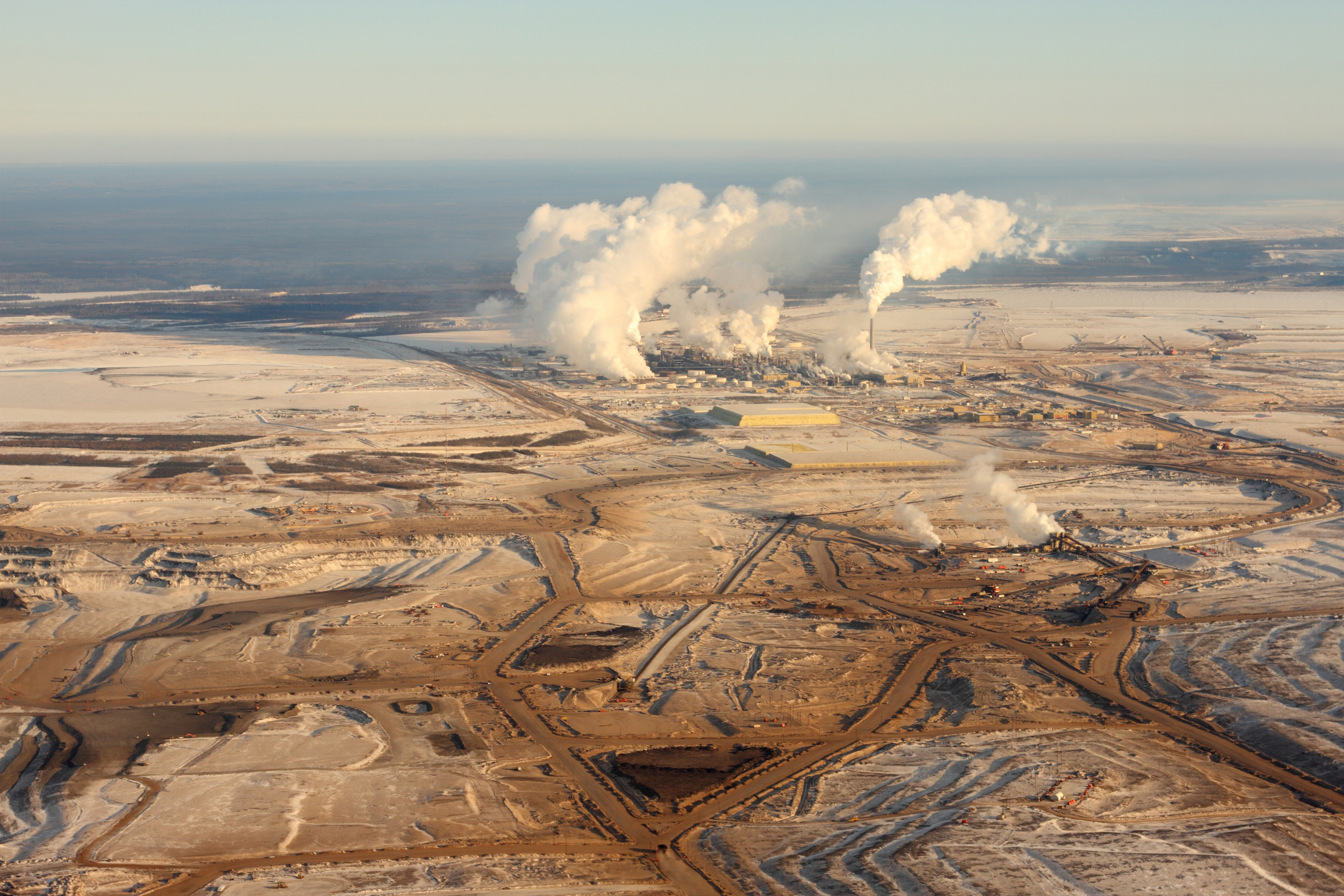 Les projets miniers d'exploitation de sable bitumineux ne sont pas rares en Alberta.