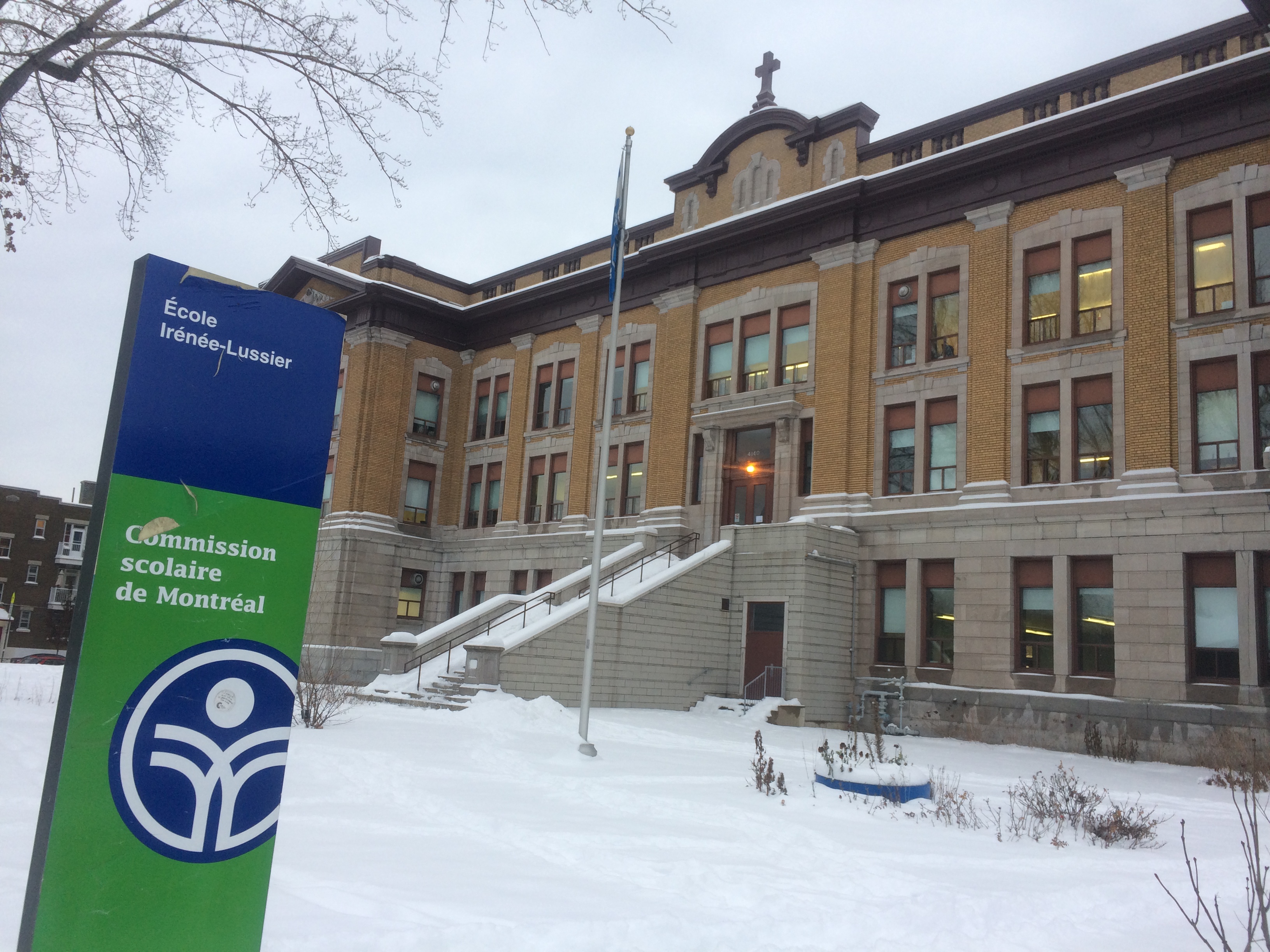 Phot d'archive de l'École Irénée-Lussier.
