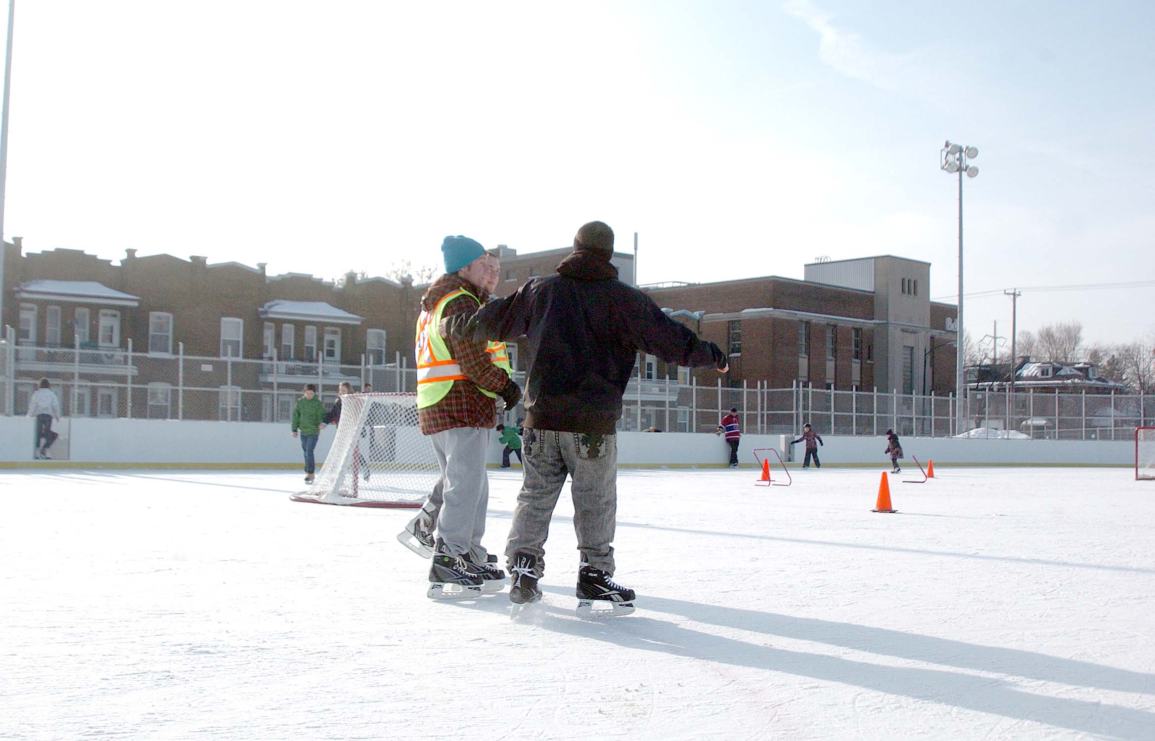 Seulement le patinage libre sera autorisé cet hiver.
