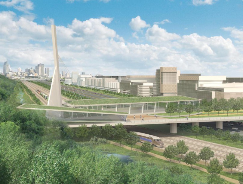 Une modélisation de la dalle-parc Turcot