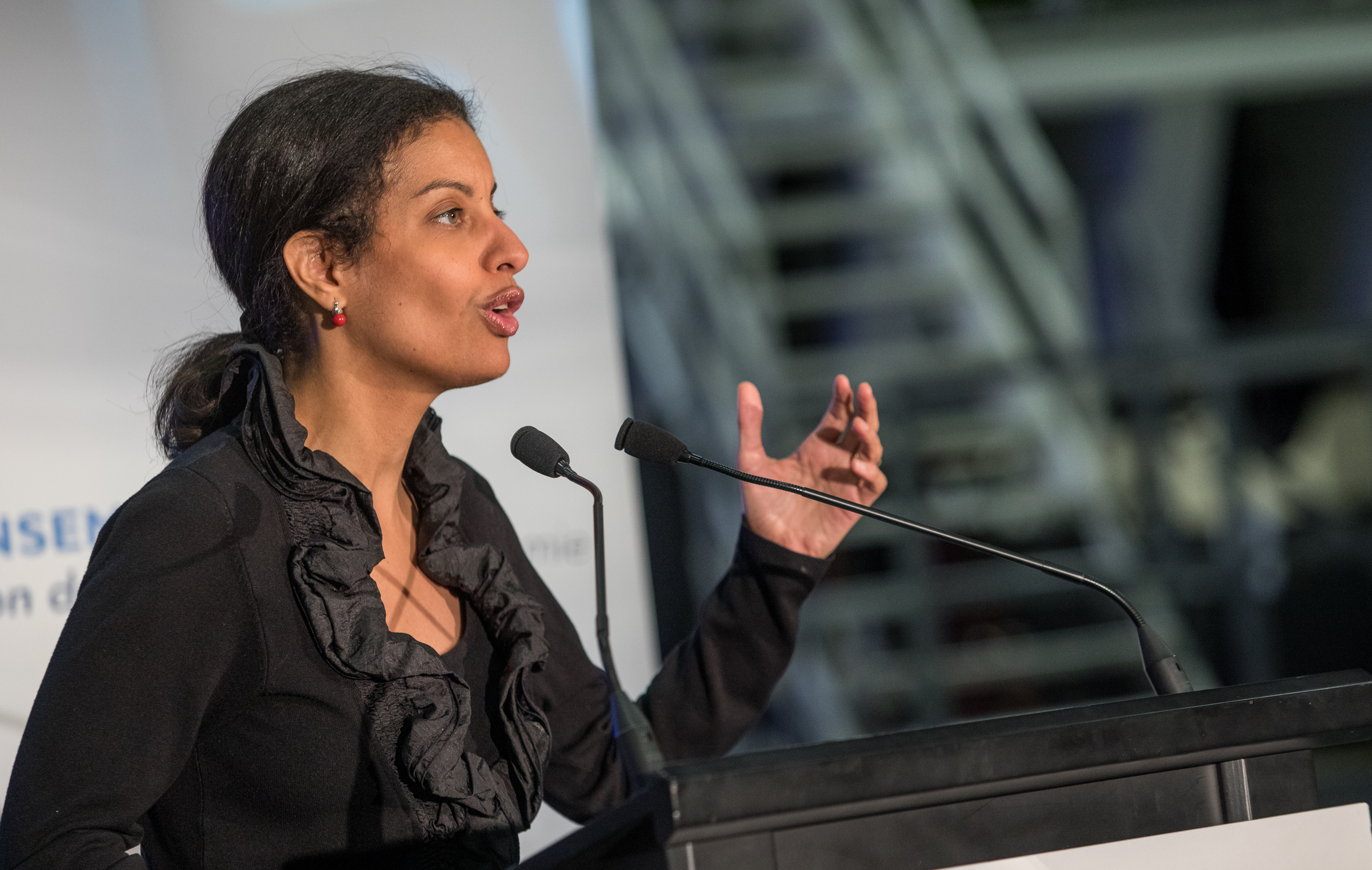 La cheffe de l'opposition, Dominique Anglade