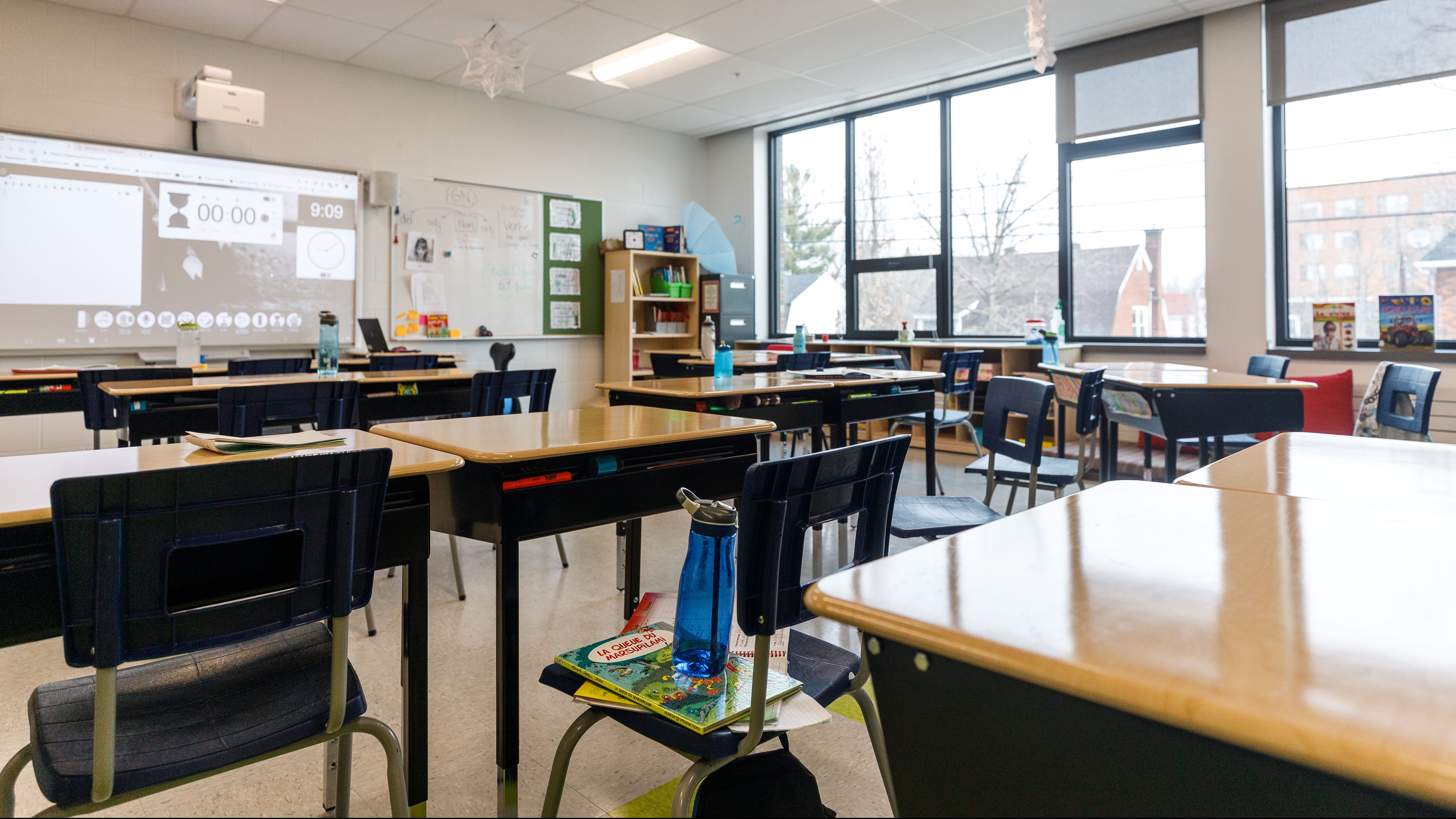 Une classe vide de Annexe Crawford