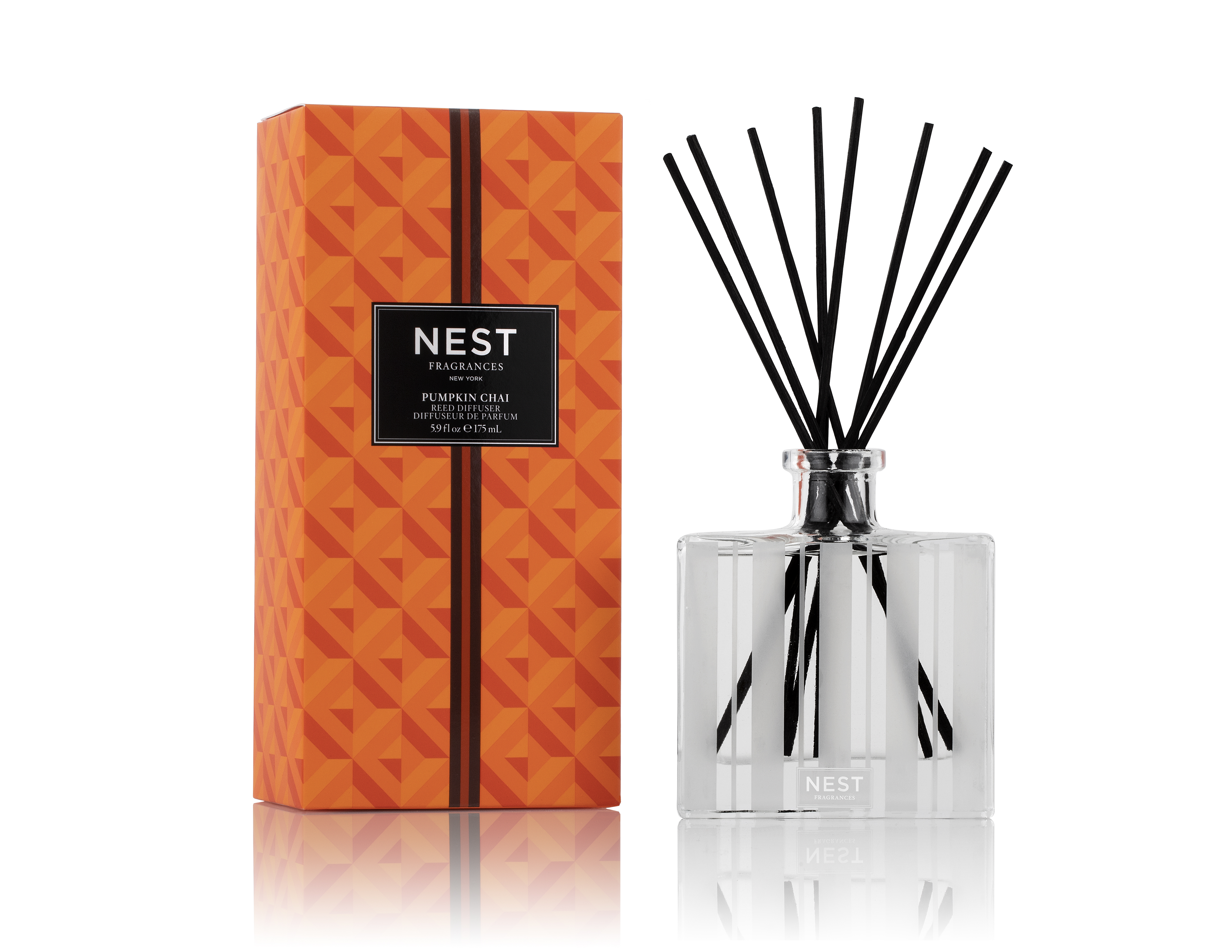 Diffuseur de parfum avec bâtonnets citrouille chaï