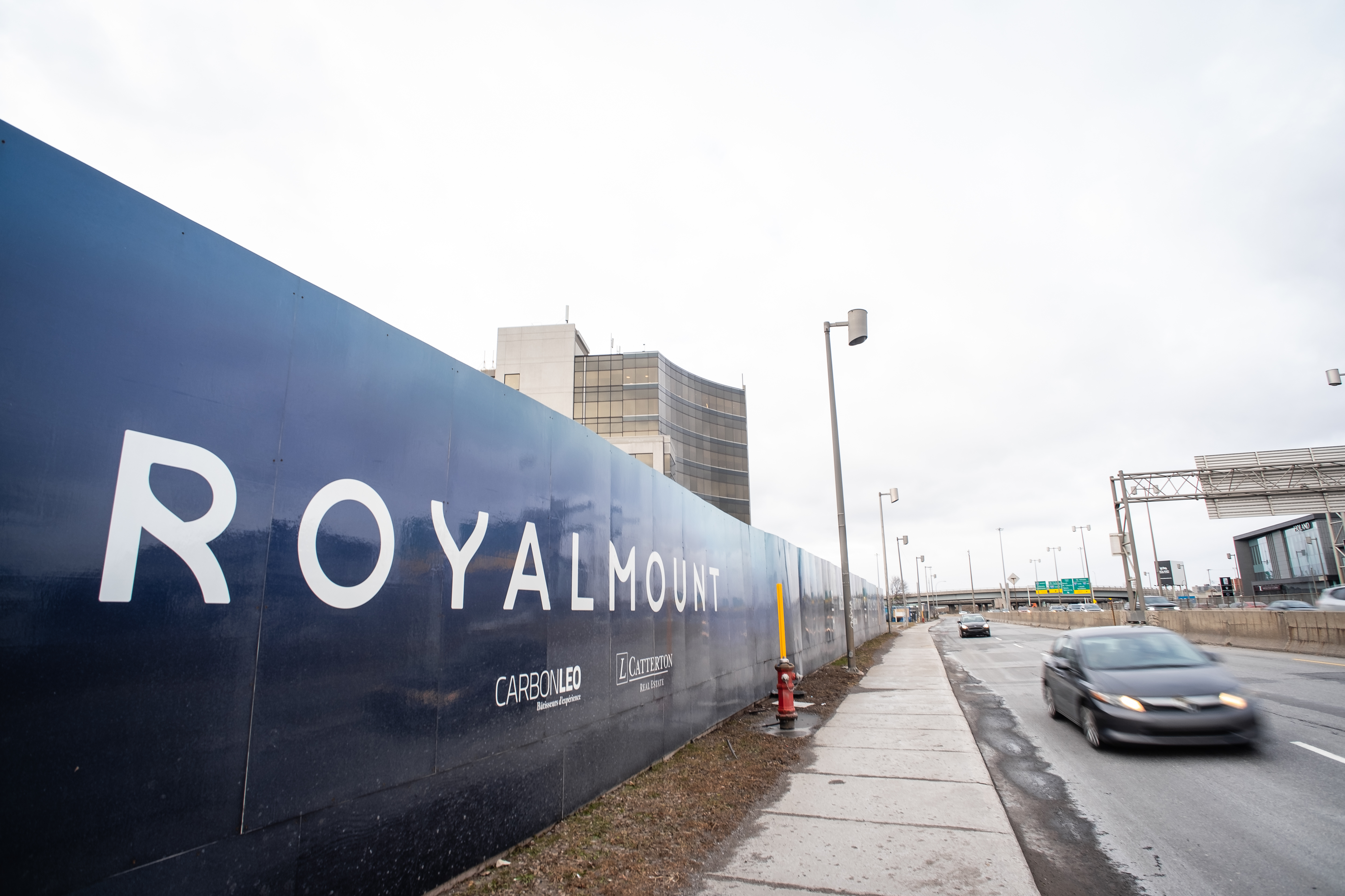 Le chantier du projet Royalmount, dans Ville Mont-Royal