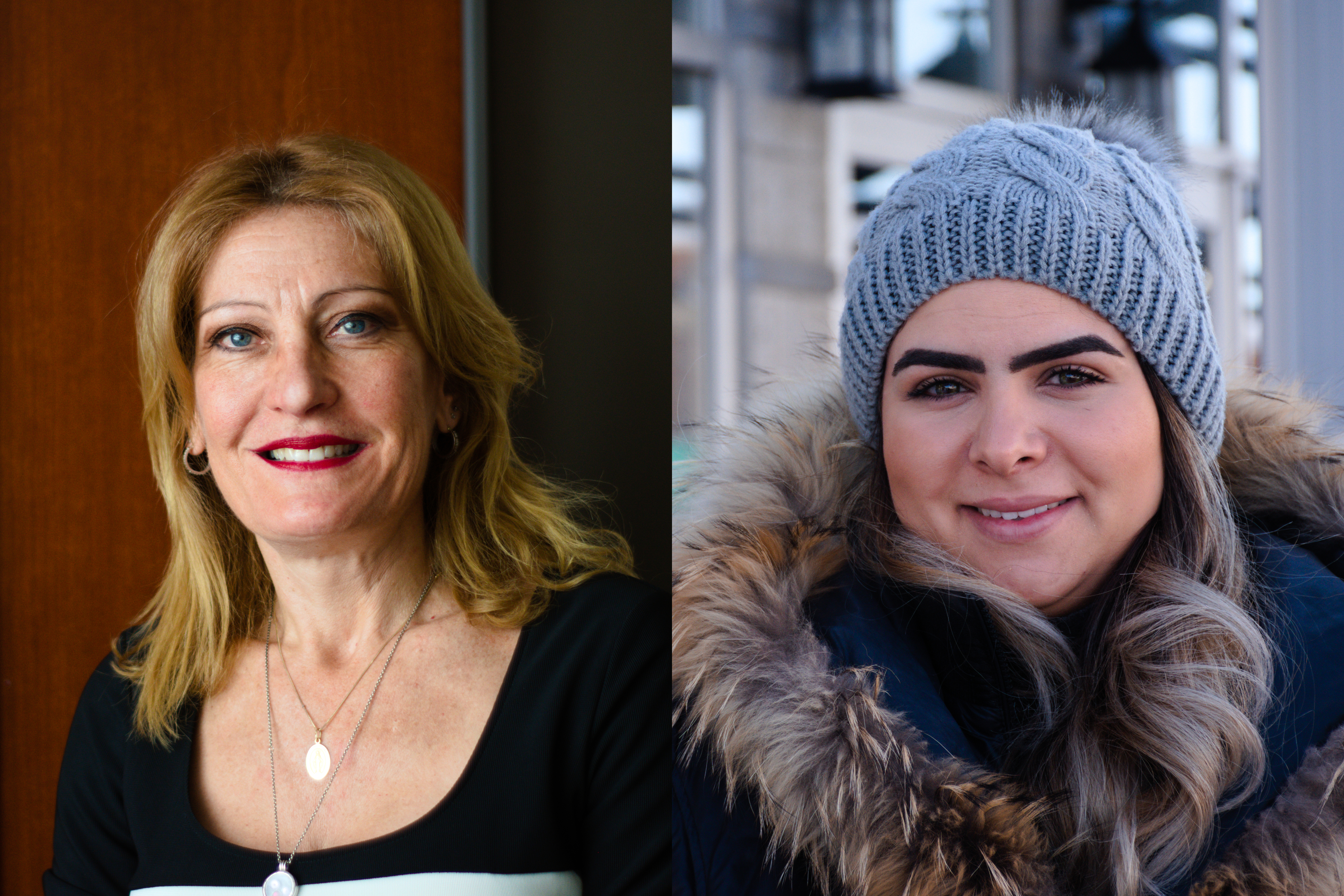 Les deux candidates pour l'élection partielle de Saint-Léonard.