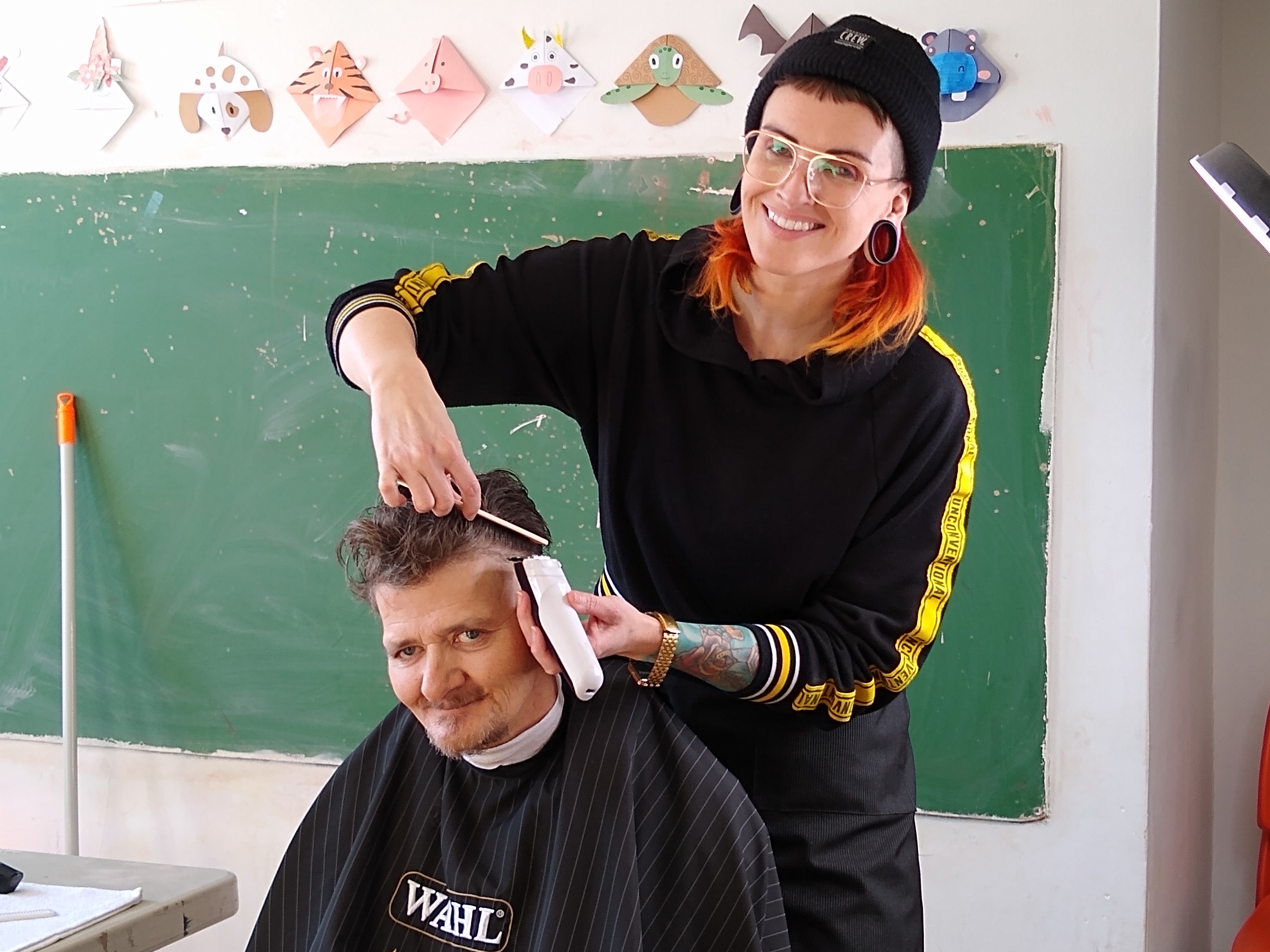 Emmanuelle Bolduc rêve de coiffer les gens dans la rue.