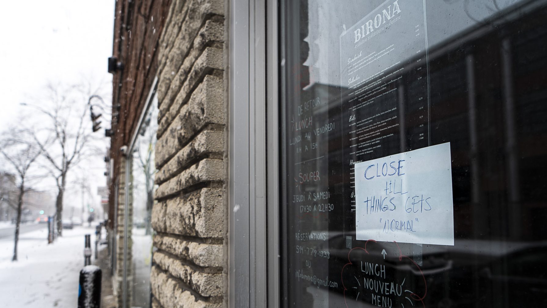 Plusieurs de restaurants de Montréal ont fermé depuis le début de la pandémie.
