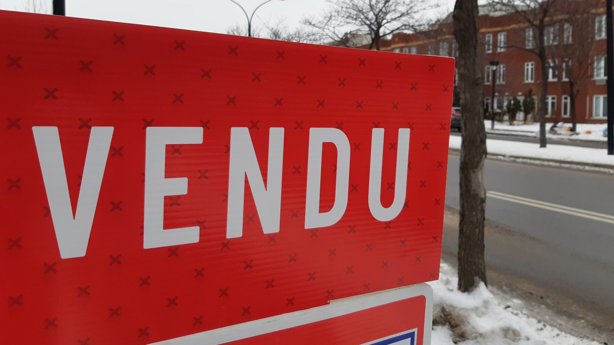 Pancarte immobilière vendu