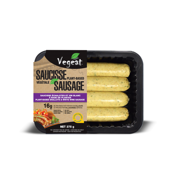Paquet de saucisses végétales