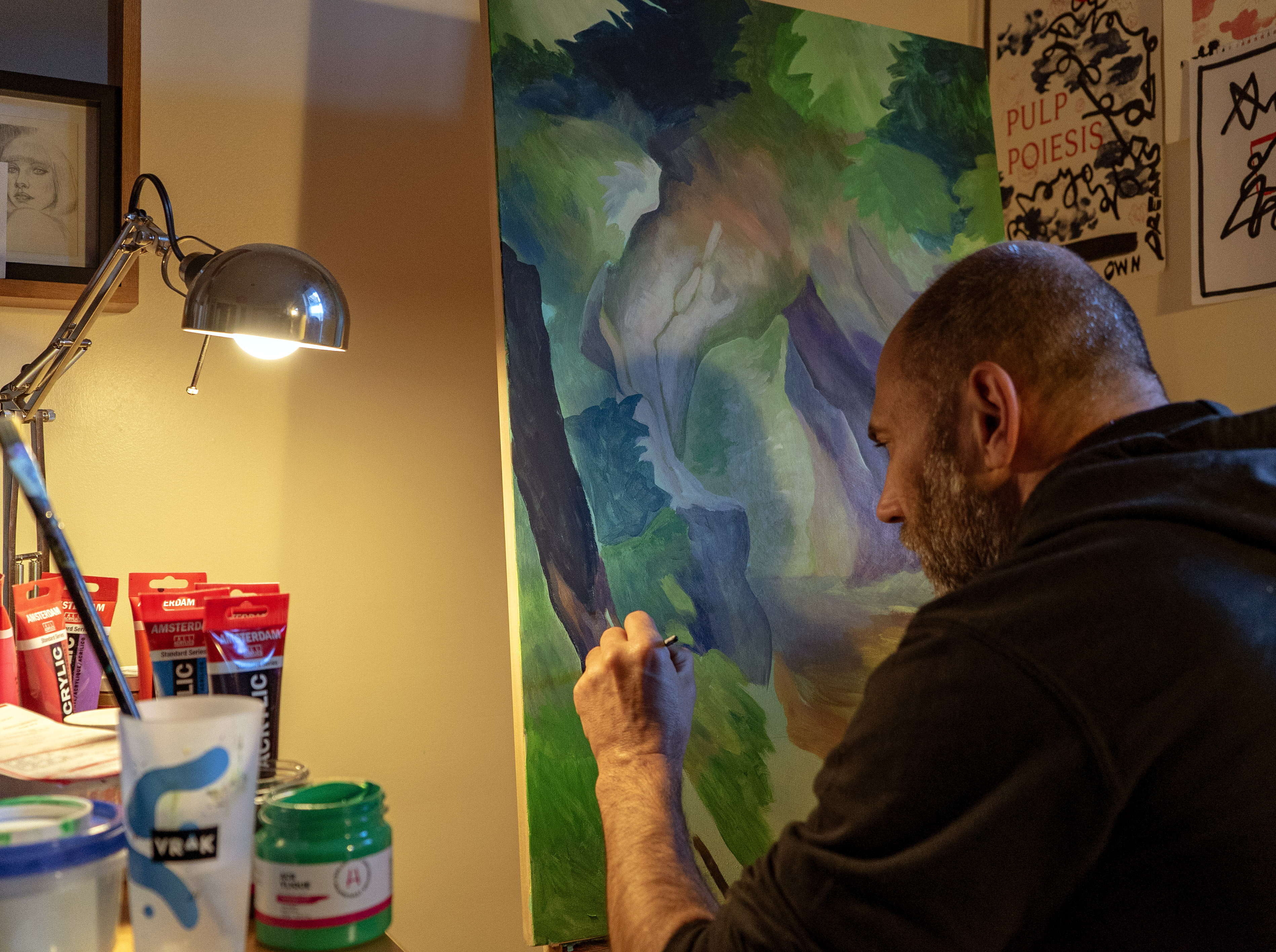 Les artistes Ankhone et Dodo Osé ont hâte de sortir du confinement pour pratiquer leur métier, l'art mural.