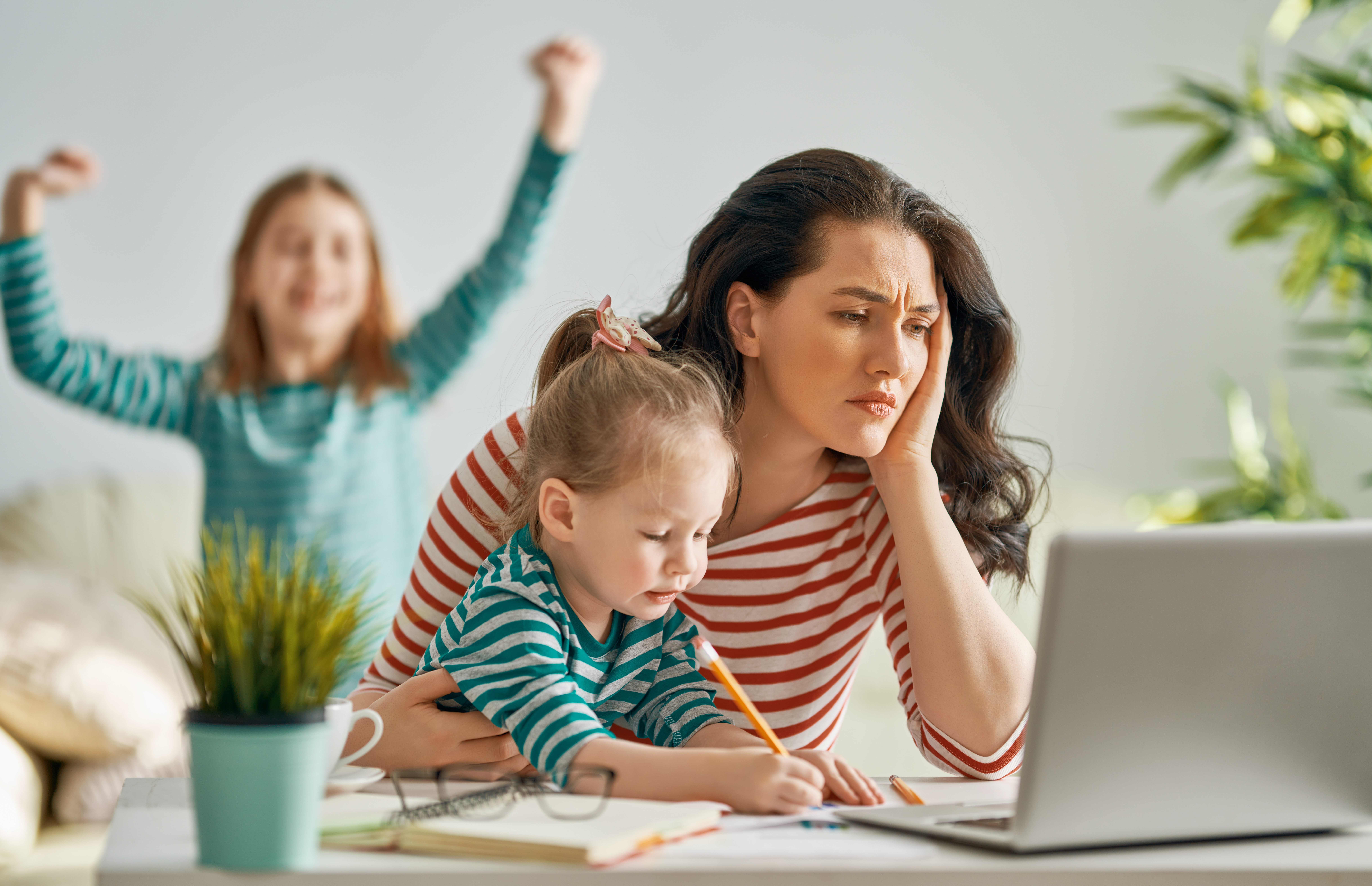 Enfants et télétravail