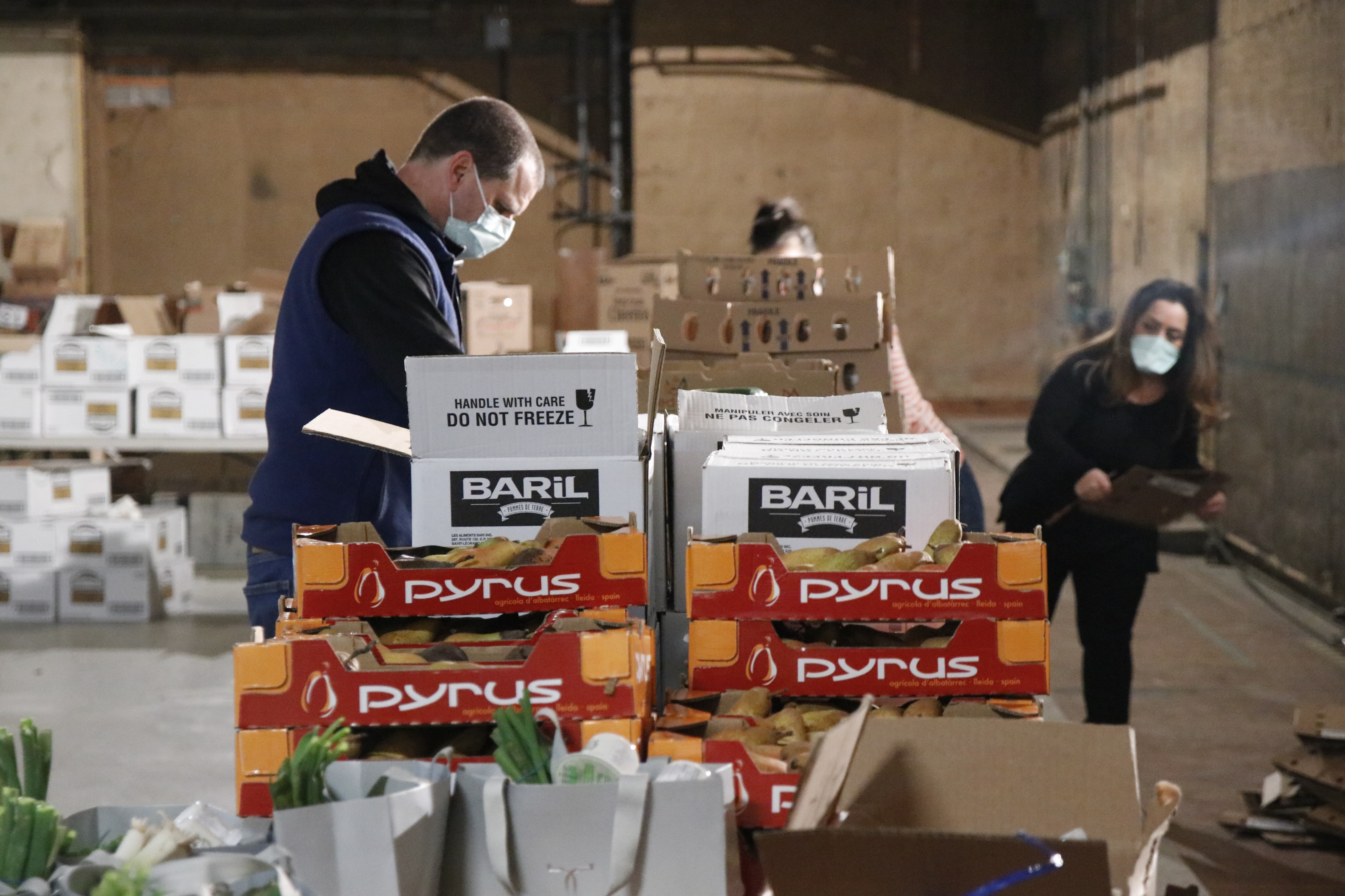 Stockage de denrées à l'ONF