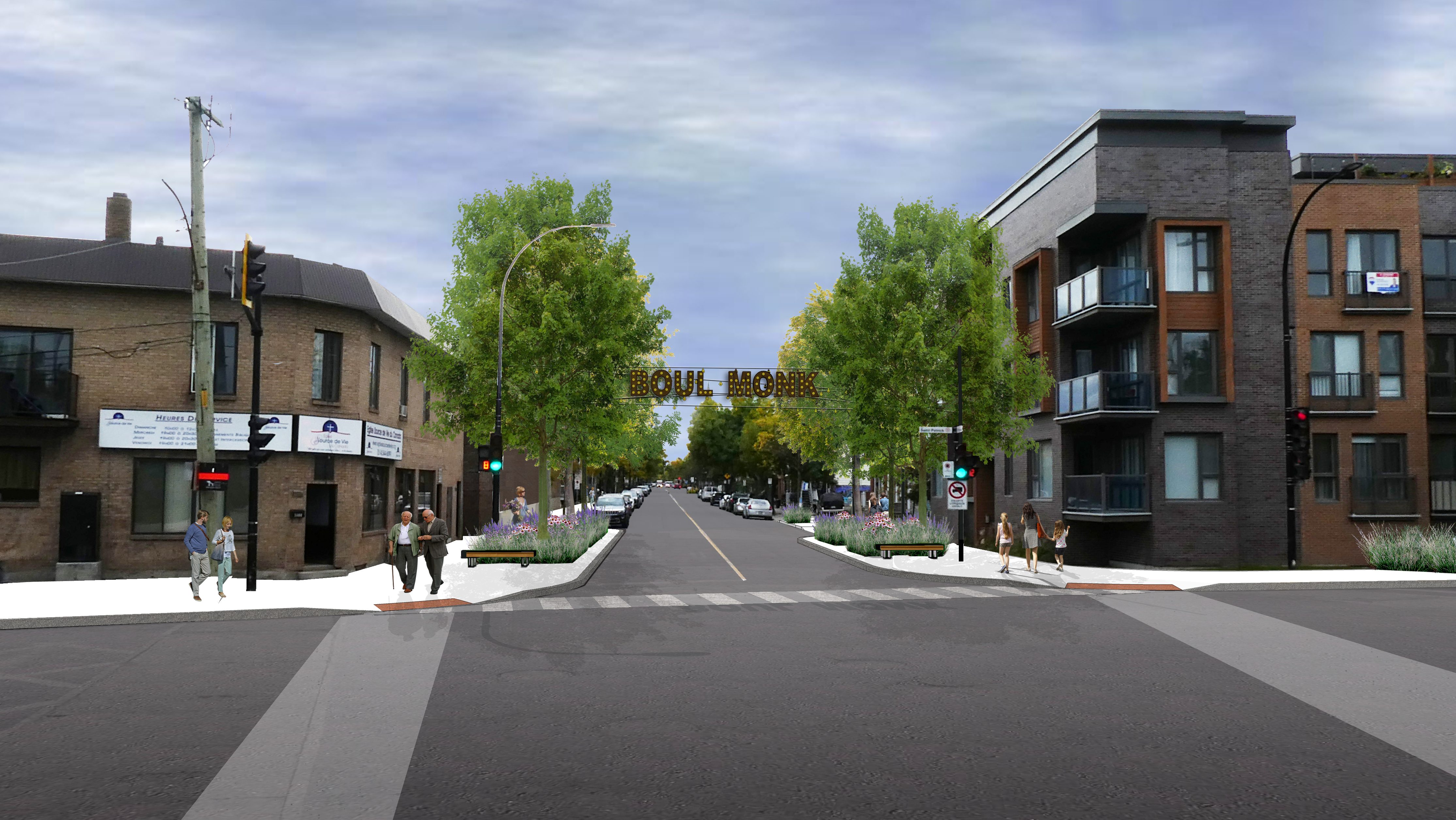 Visuel de la réfection du boulevard Monk dans Ville-Émard