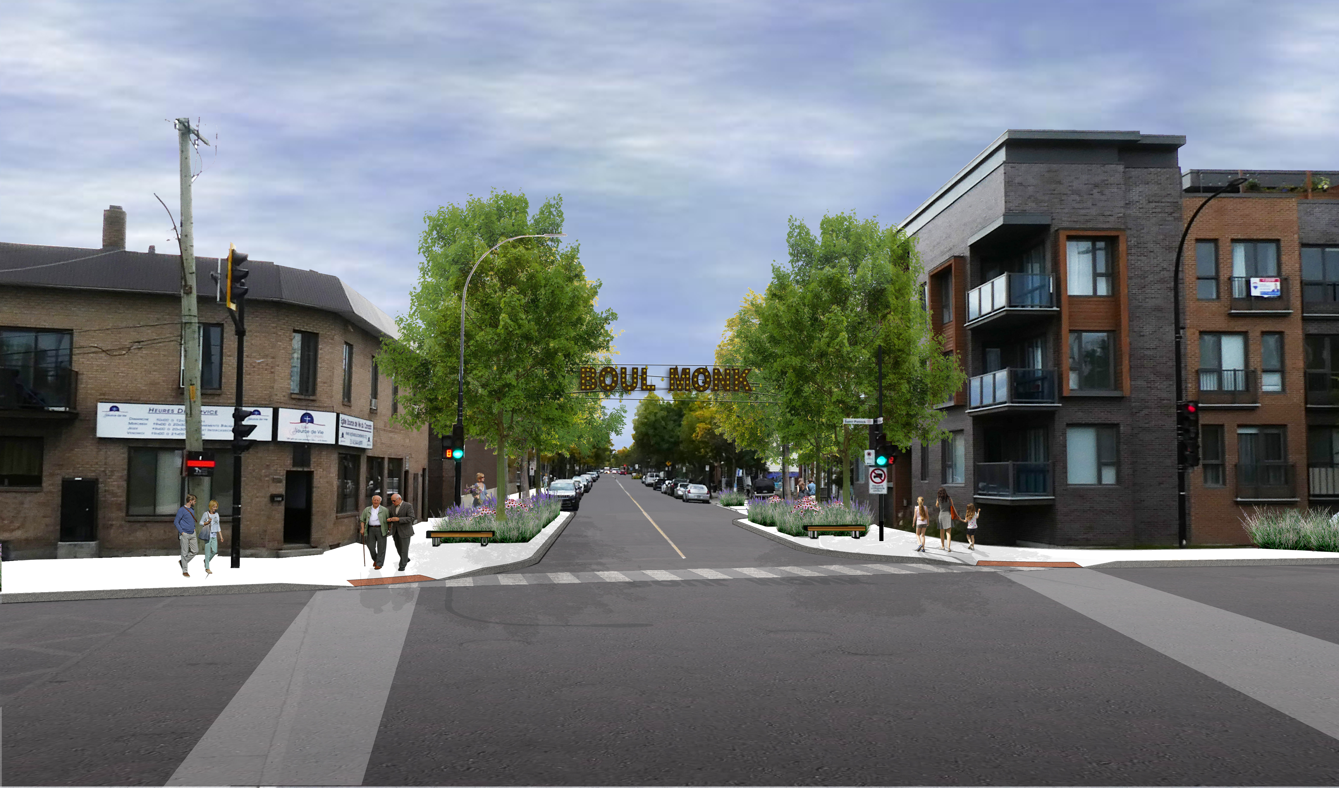 Visuel de la réfection du boulevard Monk dans Ville-Émard