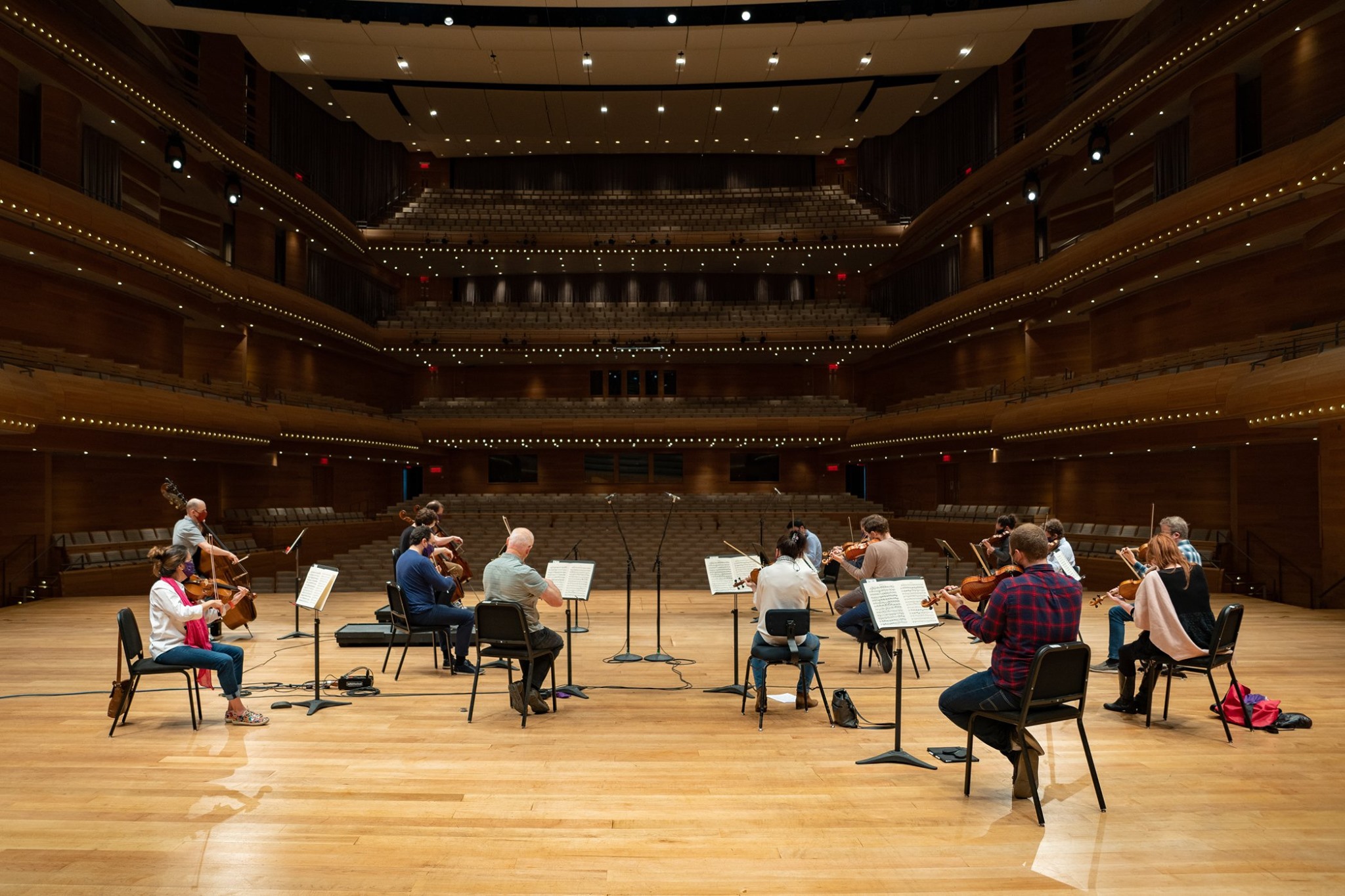 Les musiciens de l'OSM en répétition