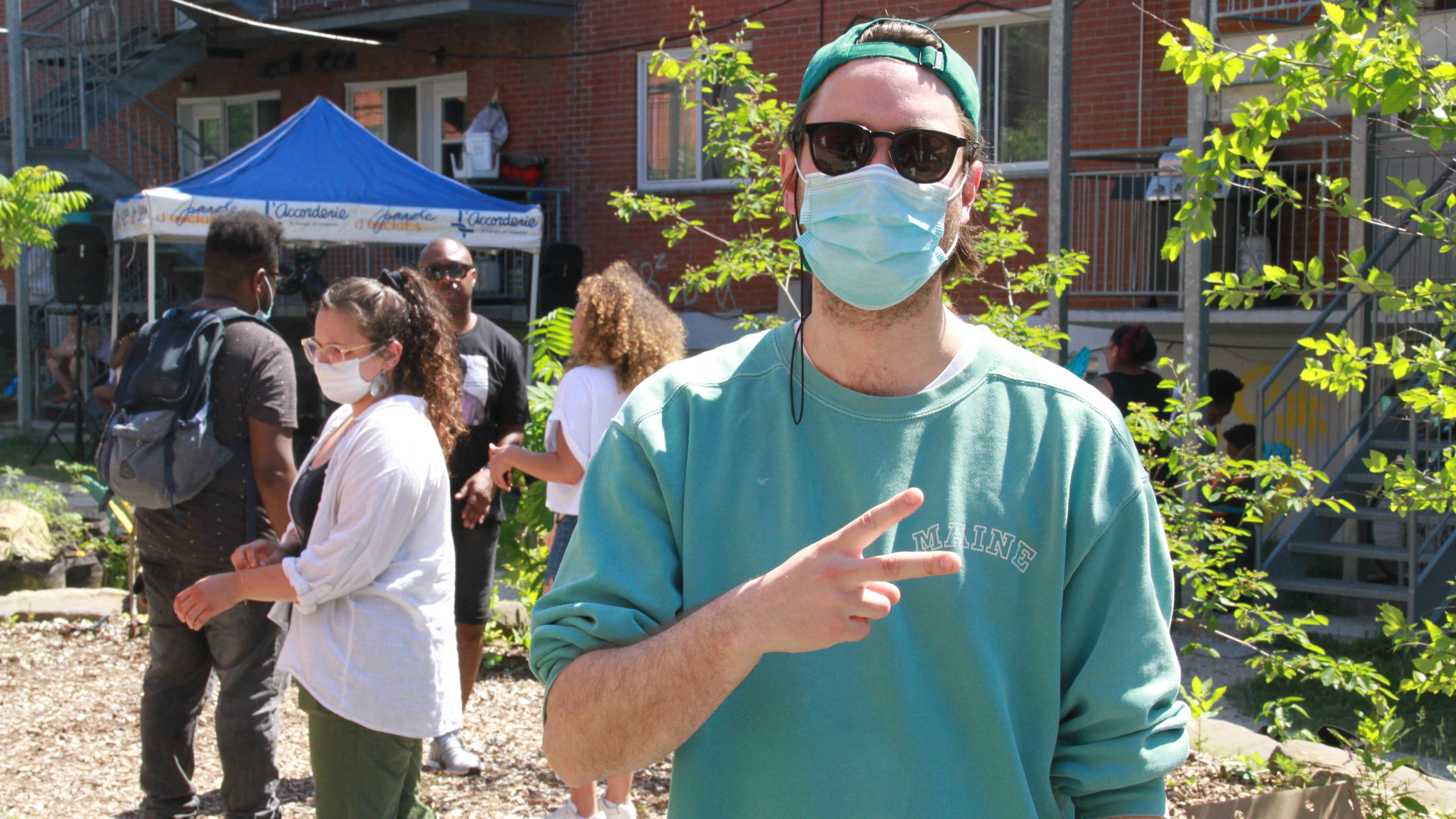 Le rappeur Loud à l’espace Lapierre, à Montréal-Nord.