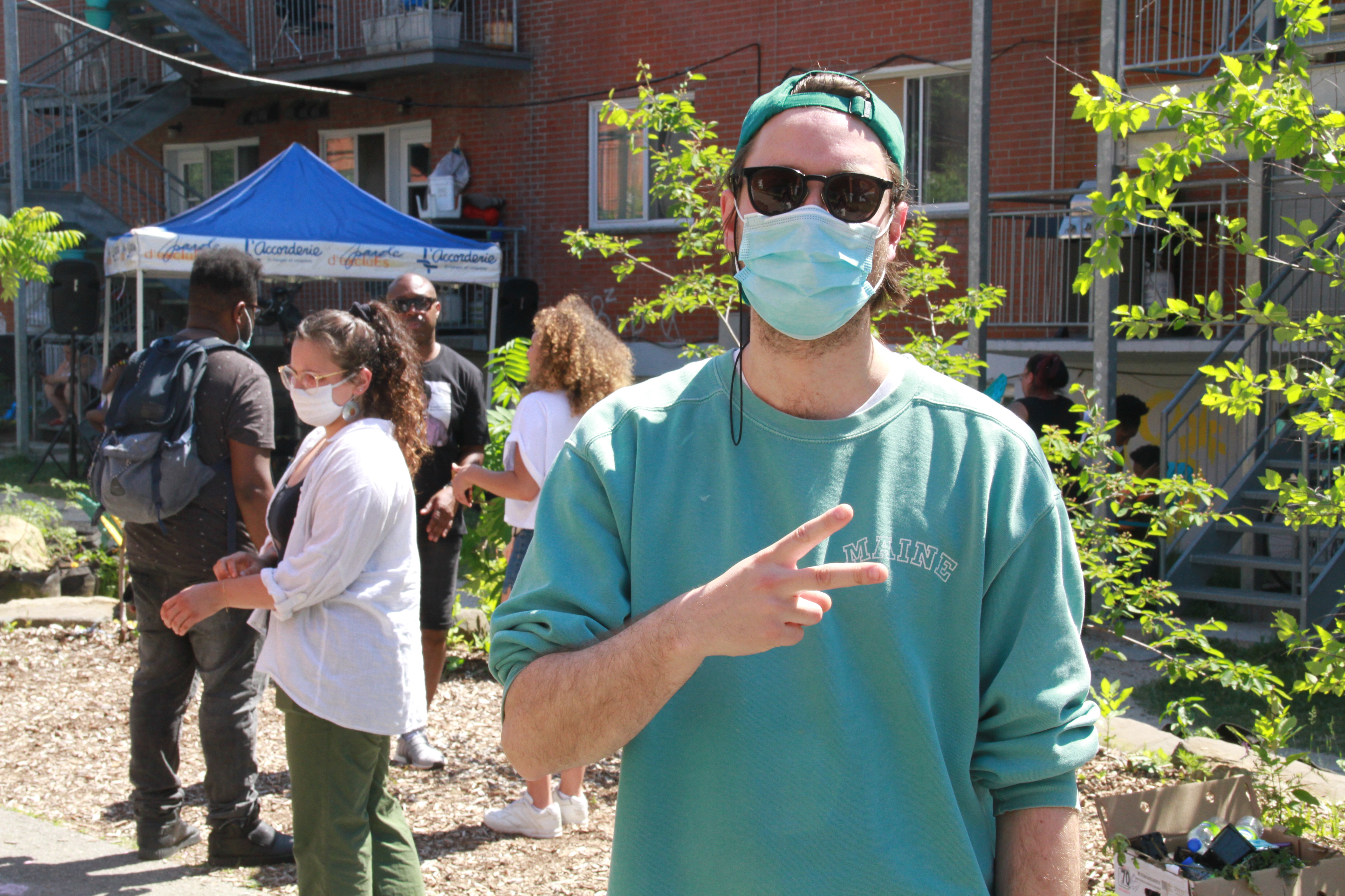 Le rappeur Loud à l’espace Lapierre, à Montréal-Nord.