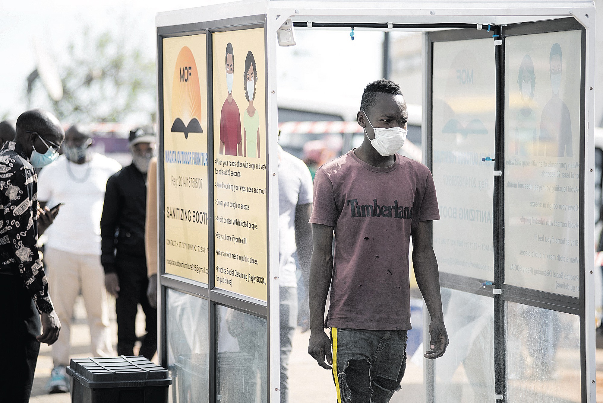 Dépistage de coronavirus auprès de chauffeurs en Afrique du Sud, le 19 mai dernier.