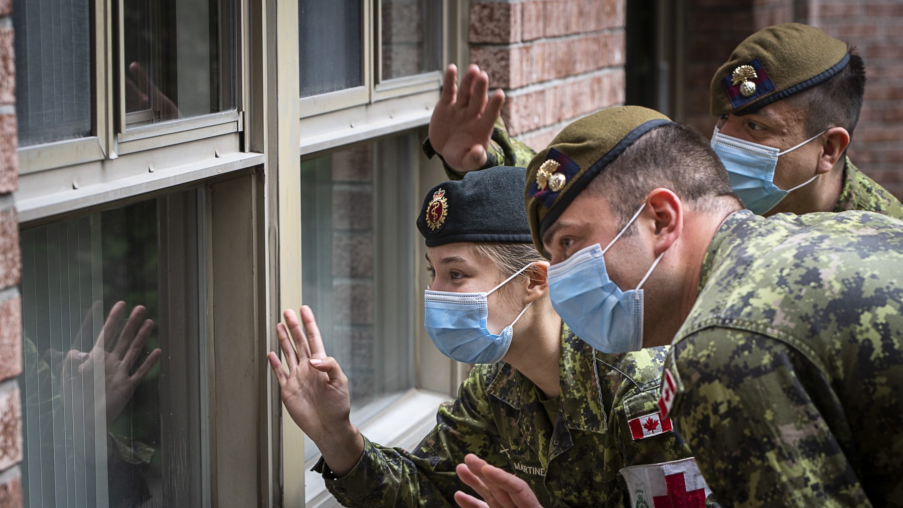 Les militaires de l'armée canadienne s'étaient arrêtés au CHSLD les Floralies LaSalle durant la première vague de COVID-19.