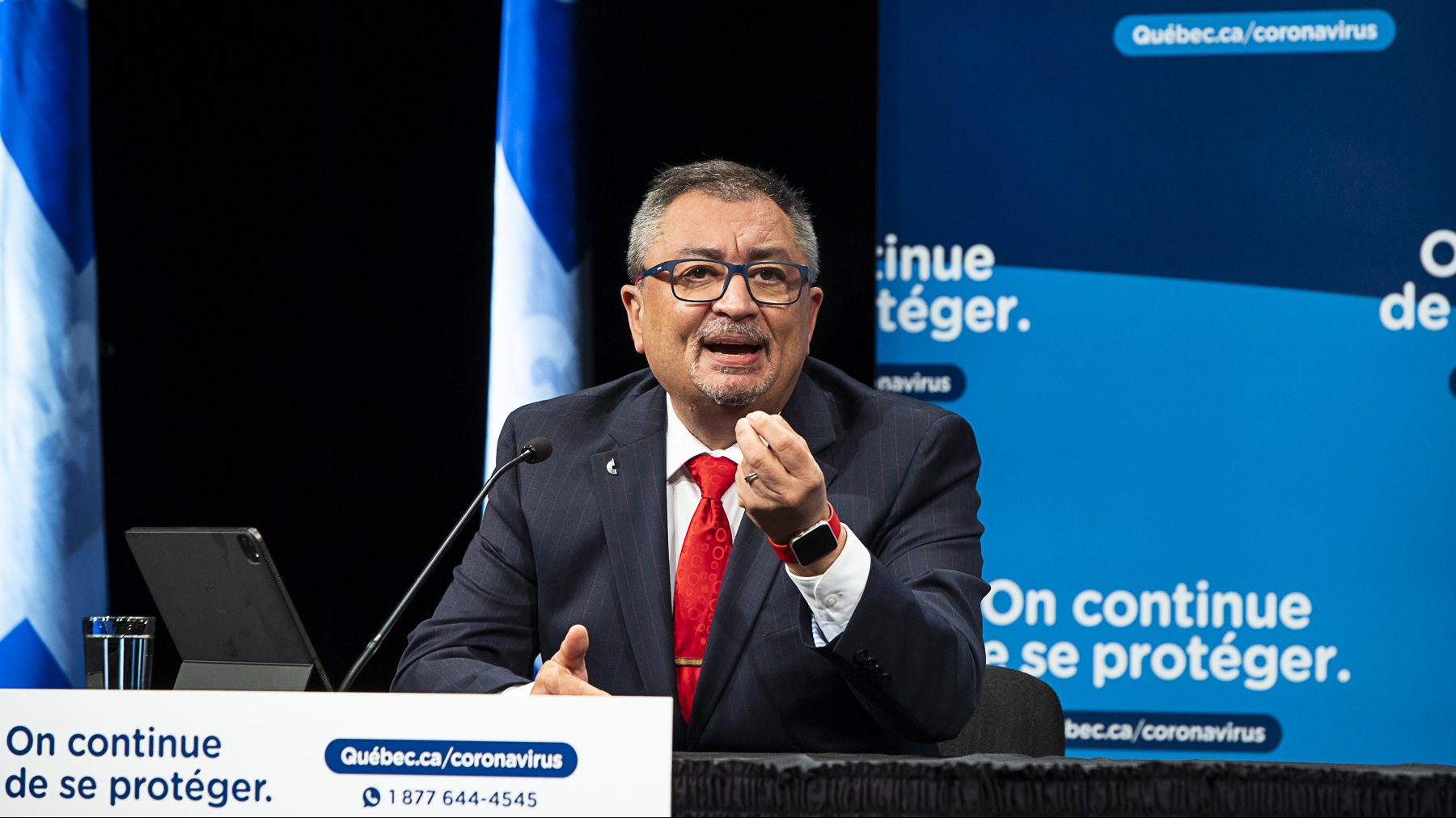 pétition masque Horacio Arruda, directeur national de santé publique du Québec