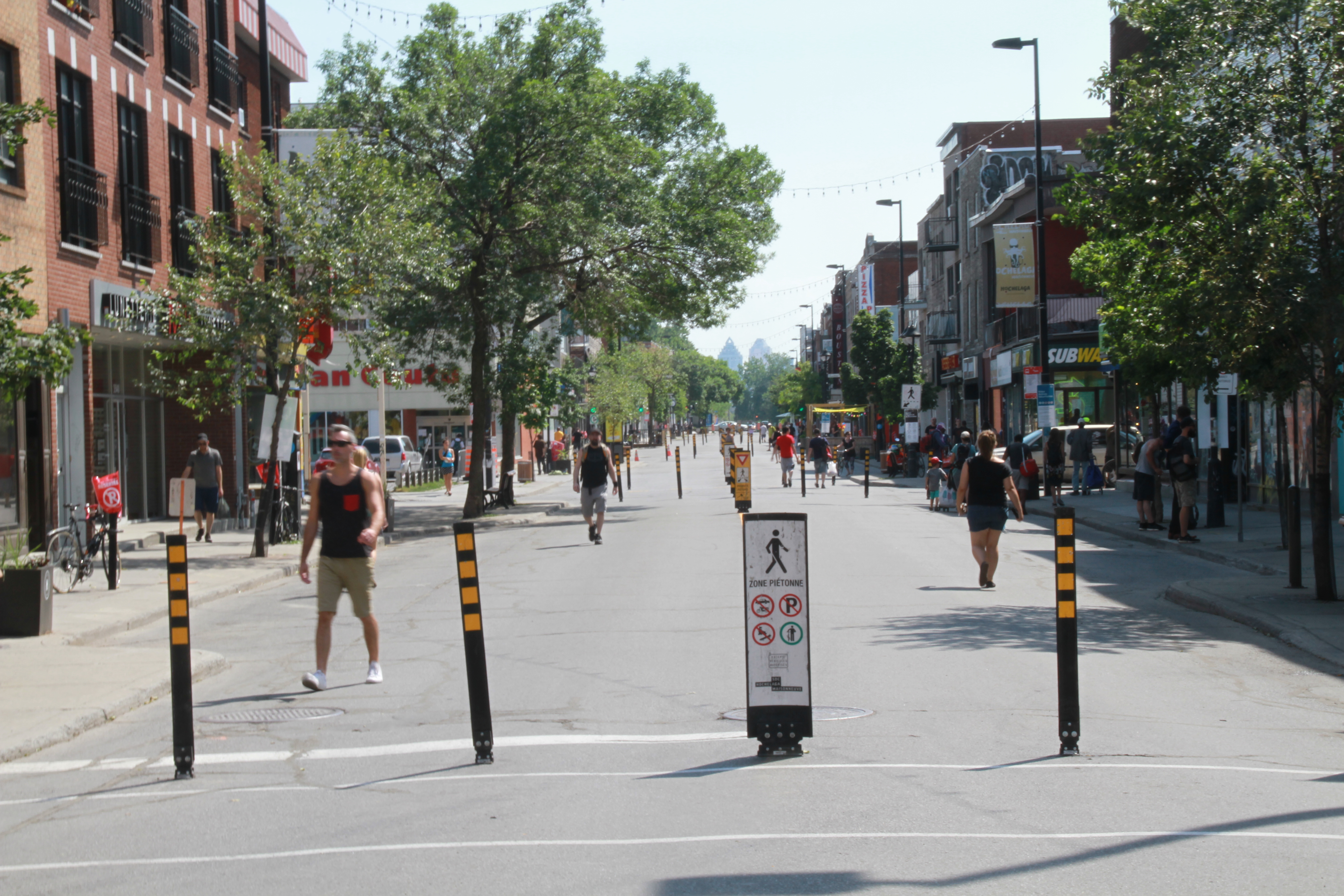 rue Ontario piétonnisation