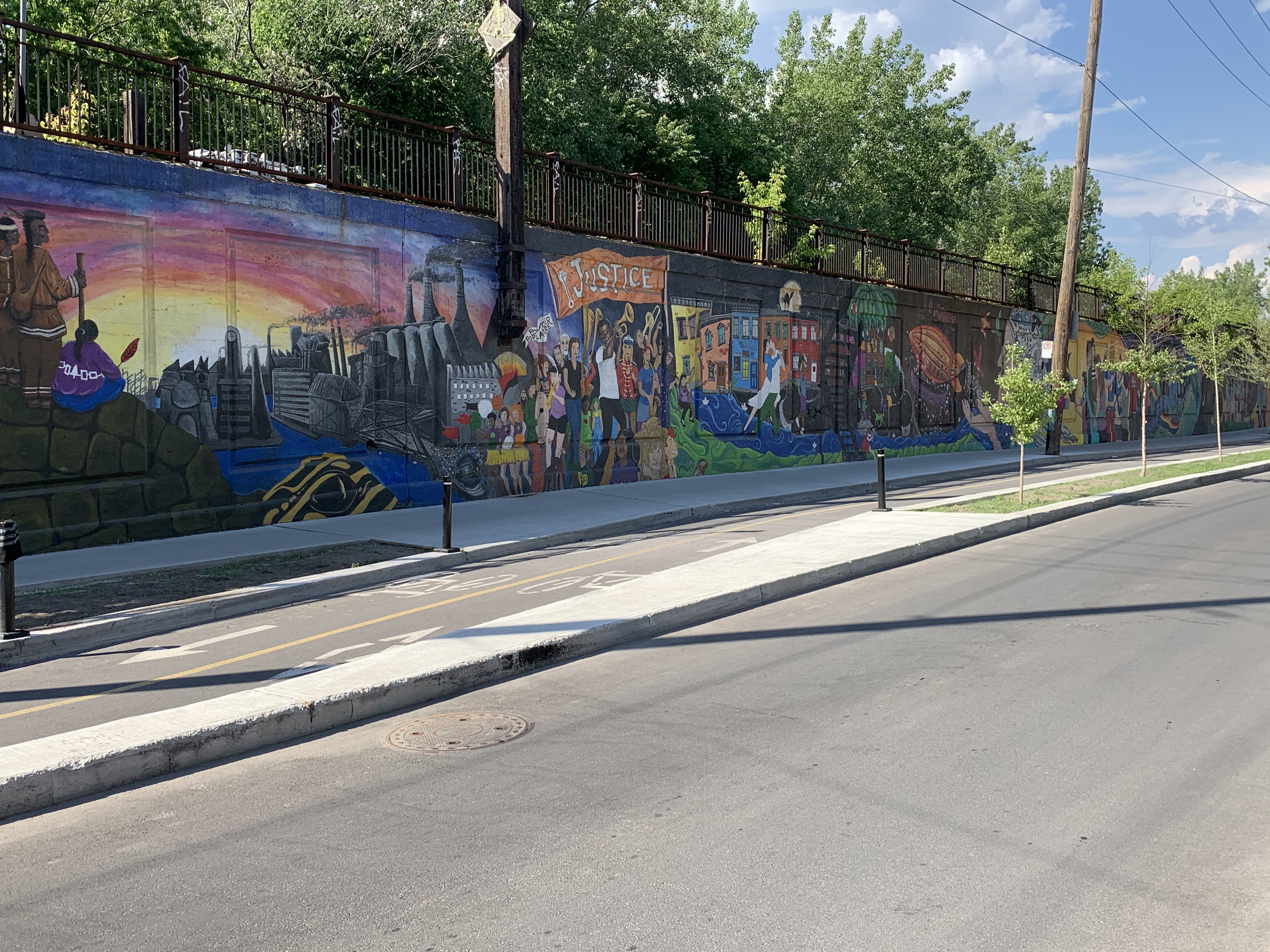 Oeuvre collective dans Pointe-Saint-Charles