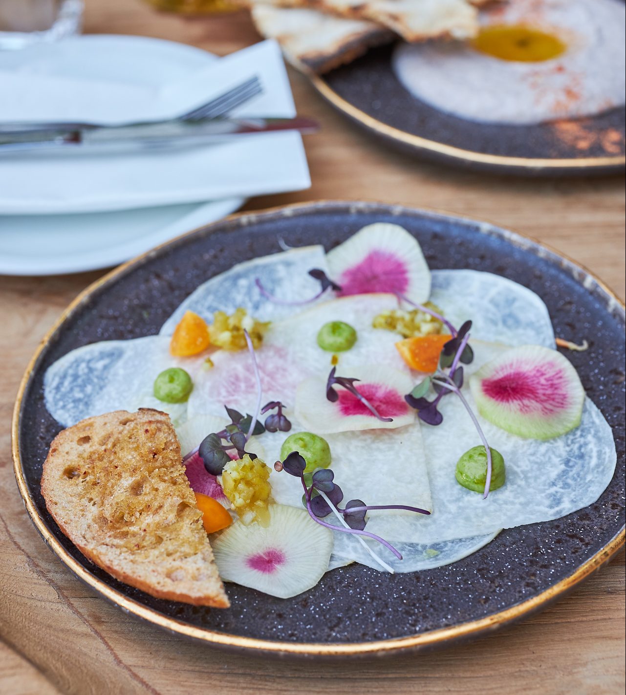 Un plat de jicama