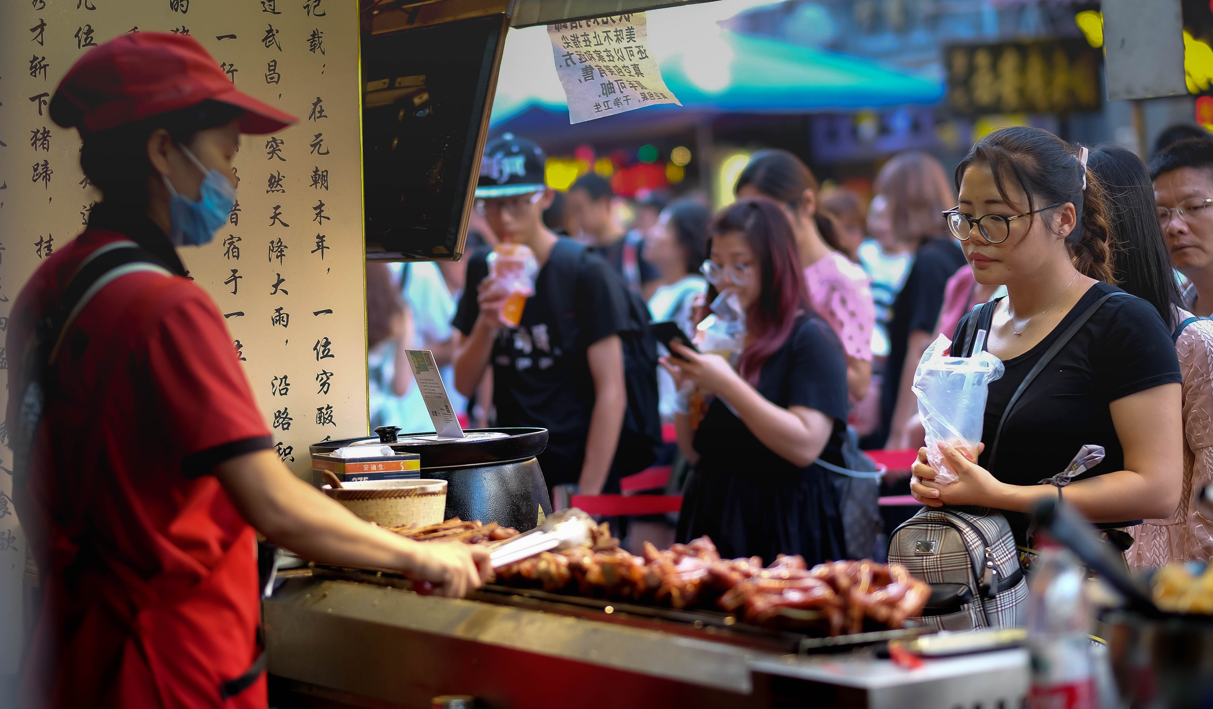 Un marché de Wuhan