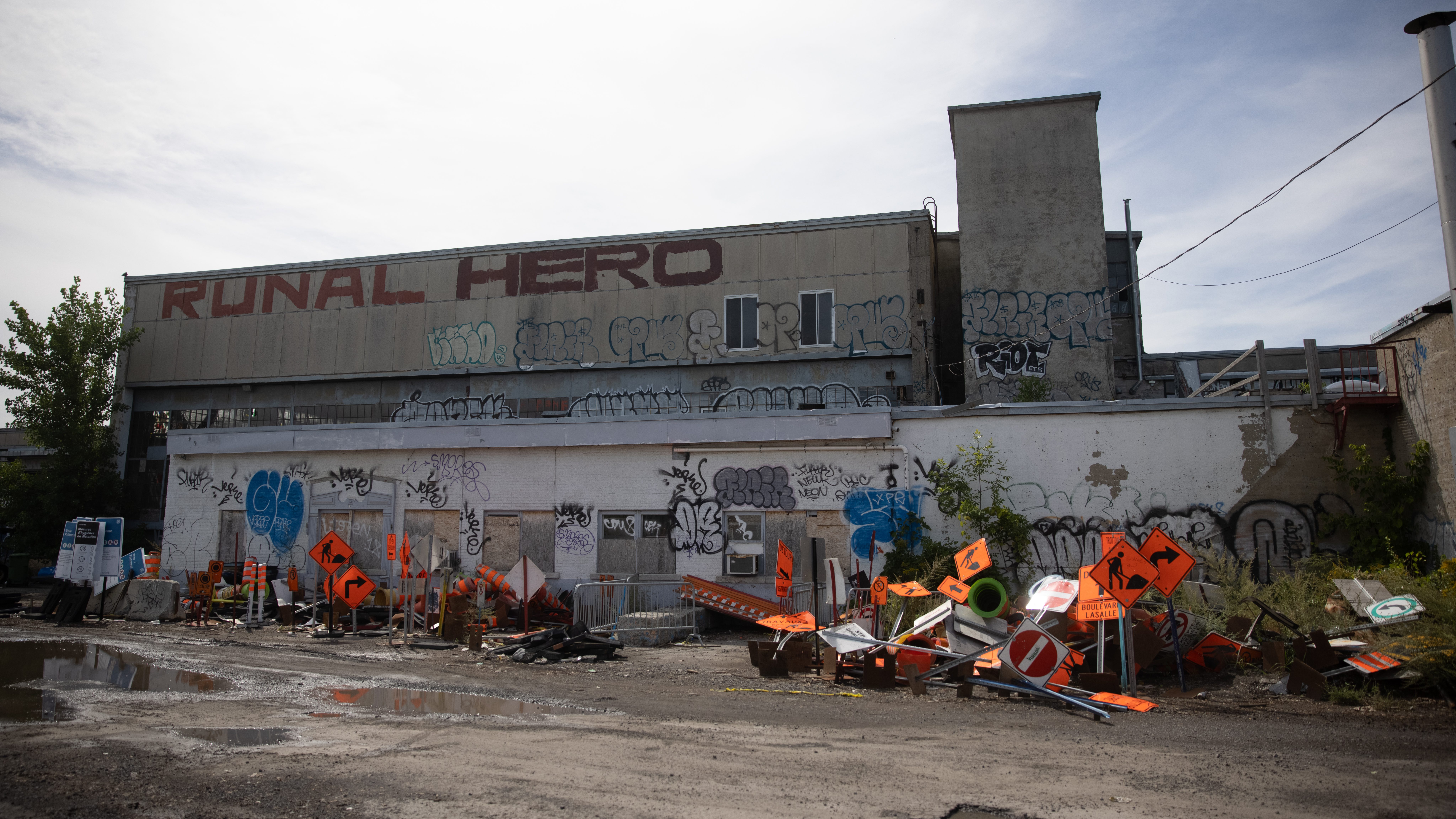 Site du 4000 rue Saint-Patrick à Montréal.