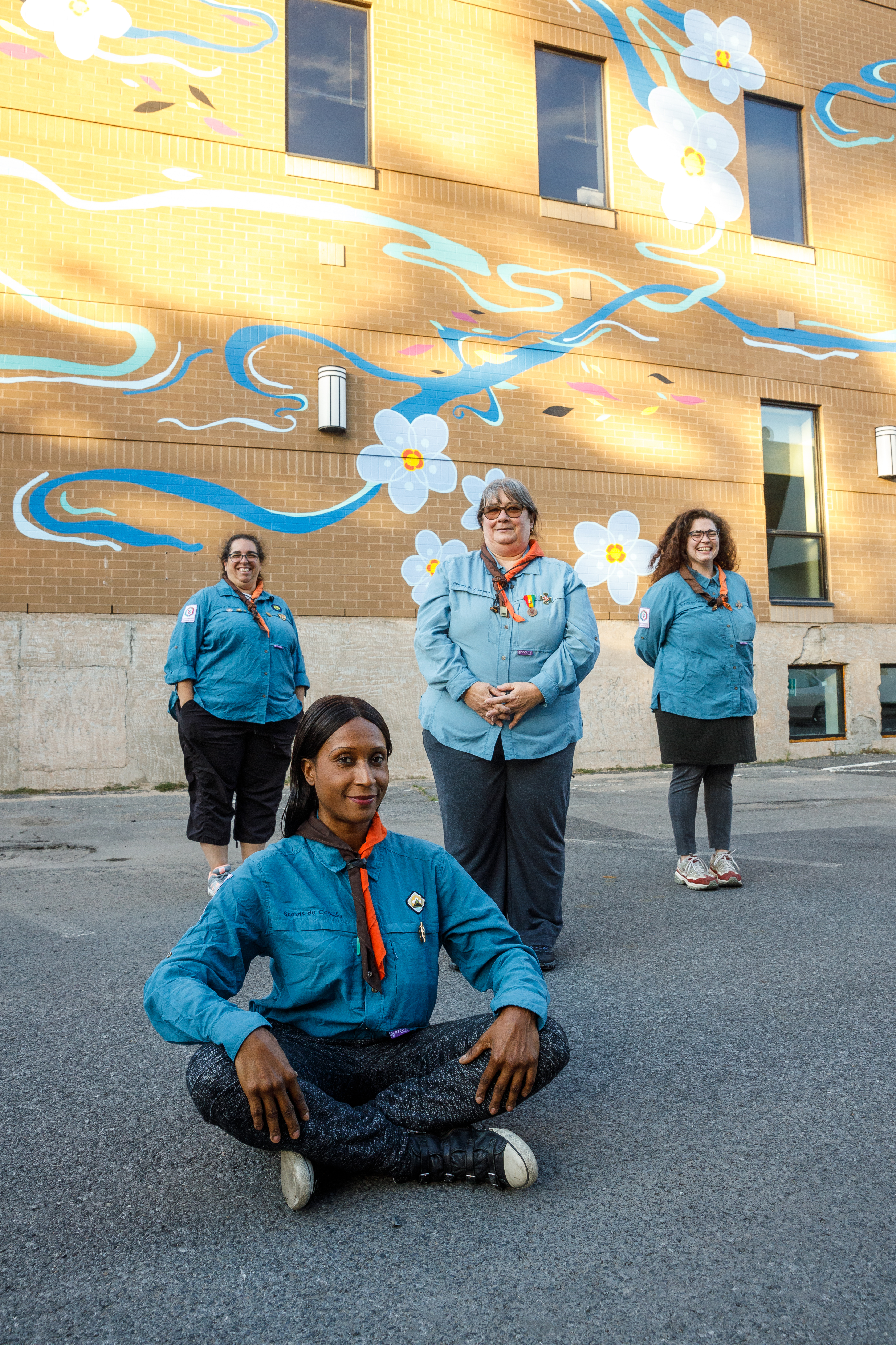 Responsables scoutes dans le Sud-Ouest.