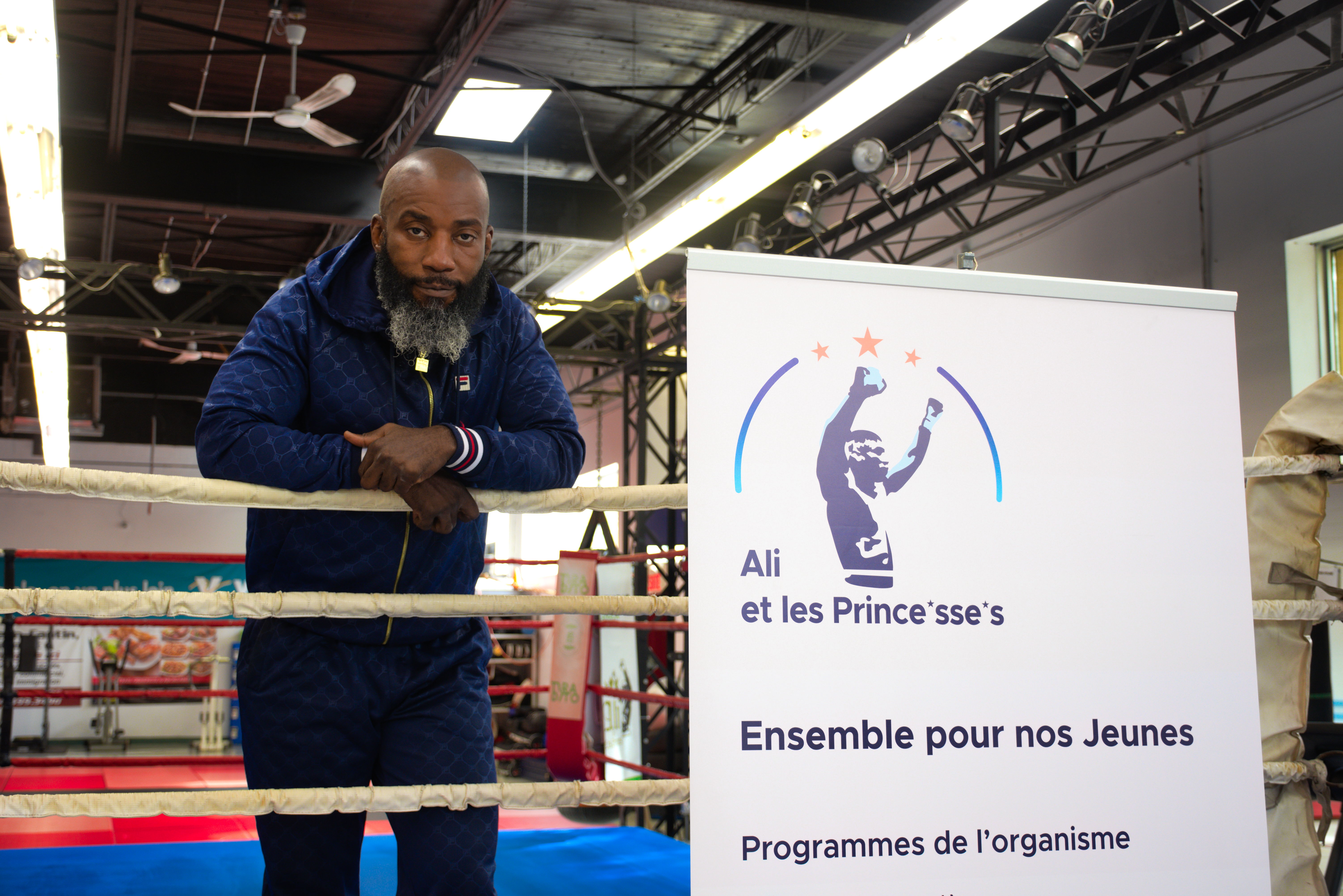 Ali Nestor dans le ring.