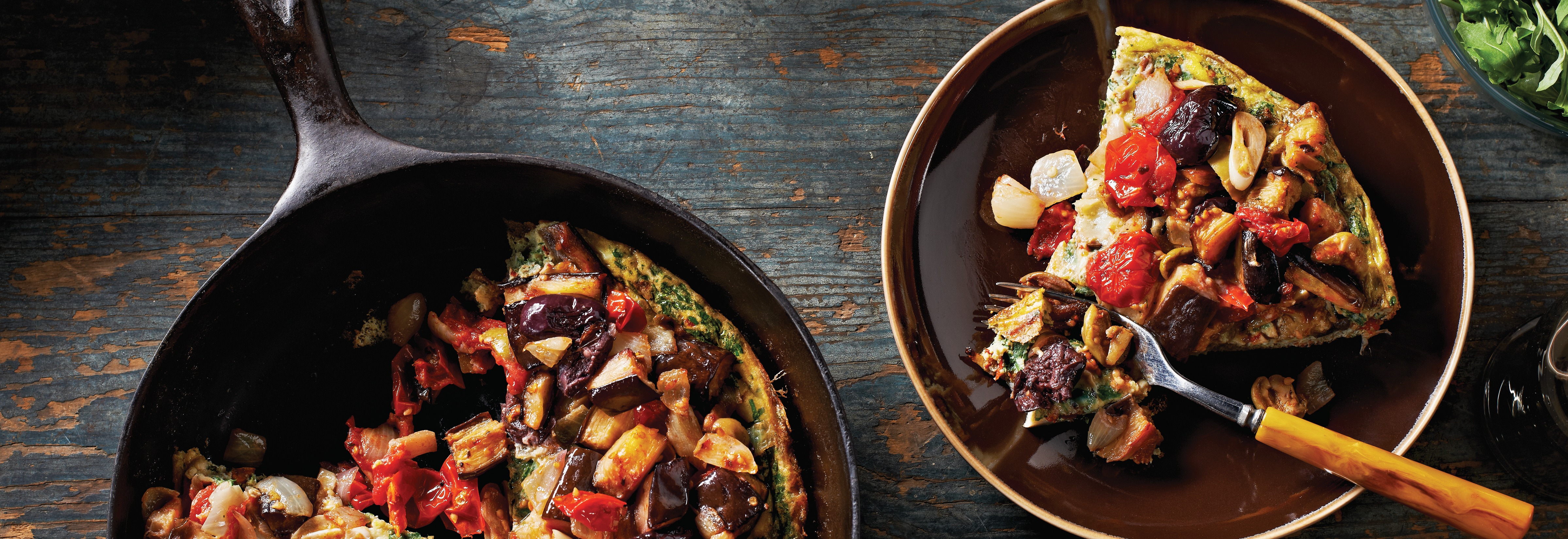 frittata à l'aubergine