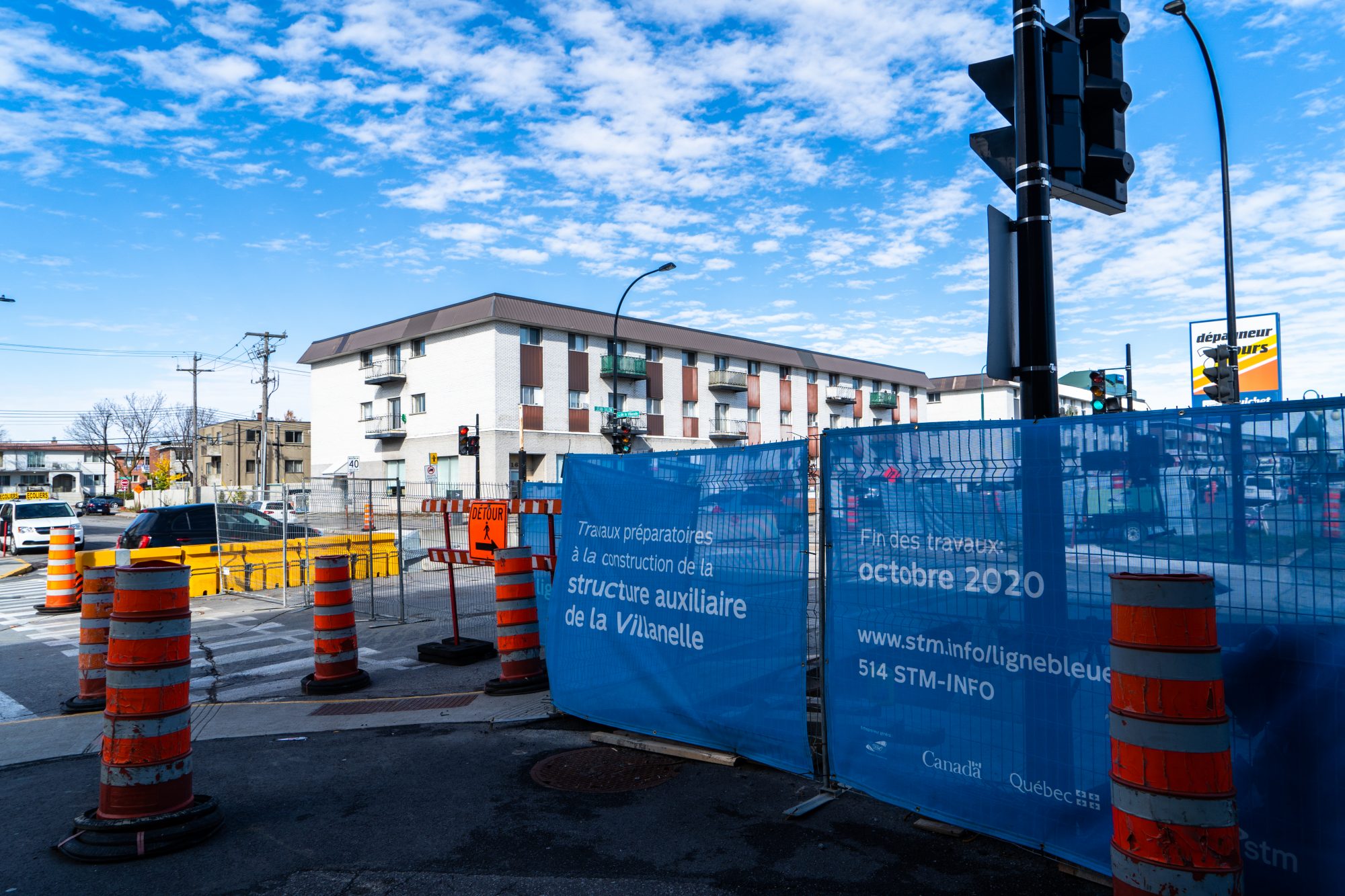 transport en commun ligne bleue