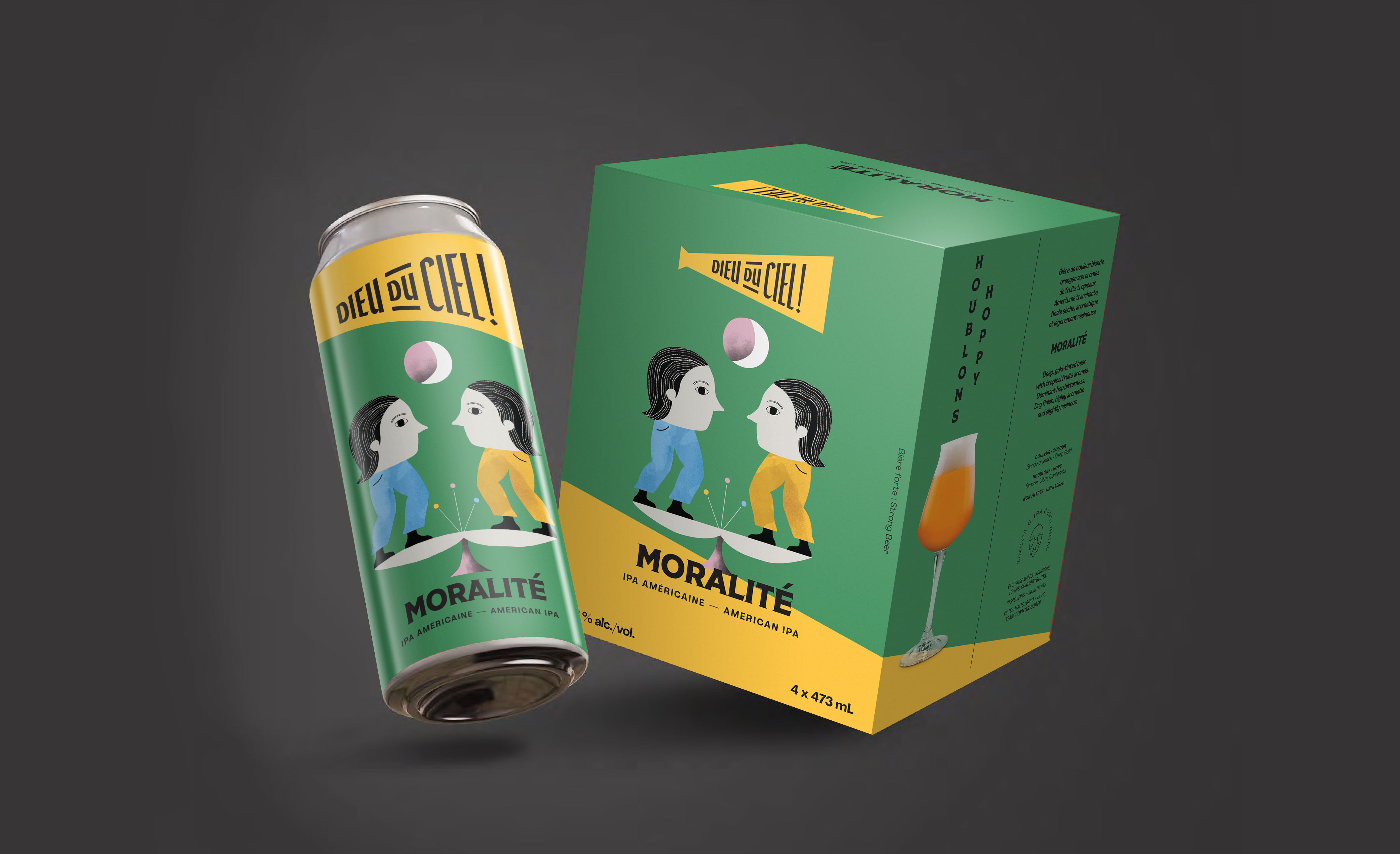 Emballage de bière La moralité