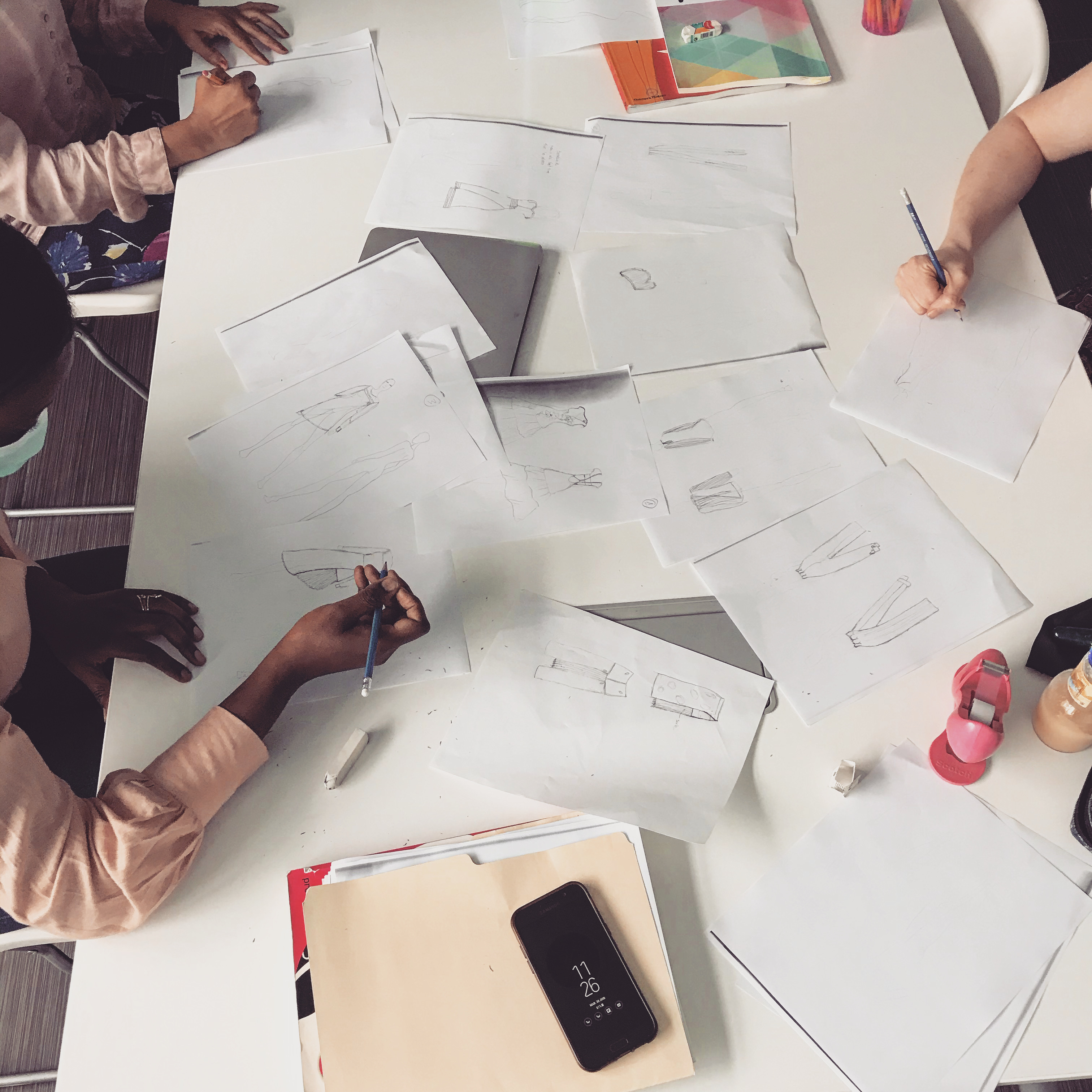 Les participantes au projet «Renaître» à l'oeuvre.