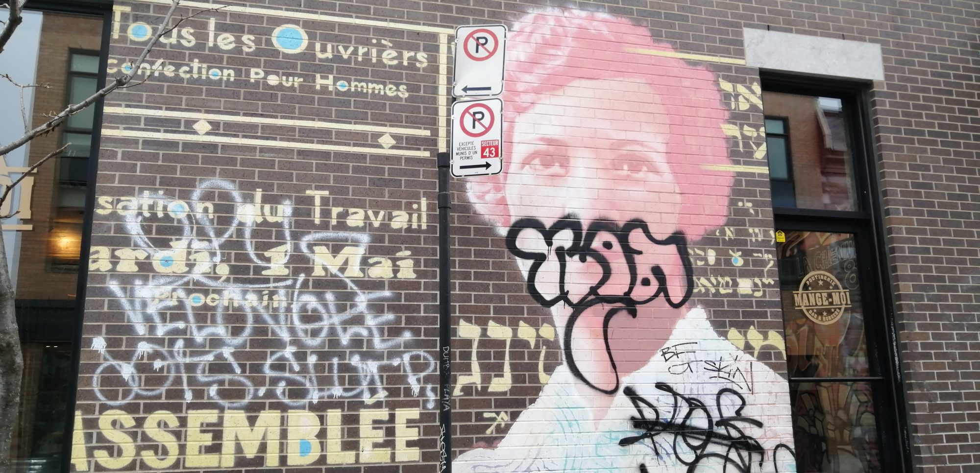 Graffitis sur les murs du Plateau-Mont-Royal