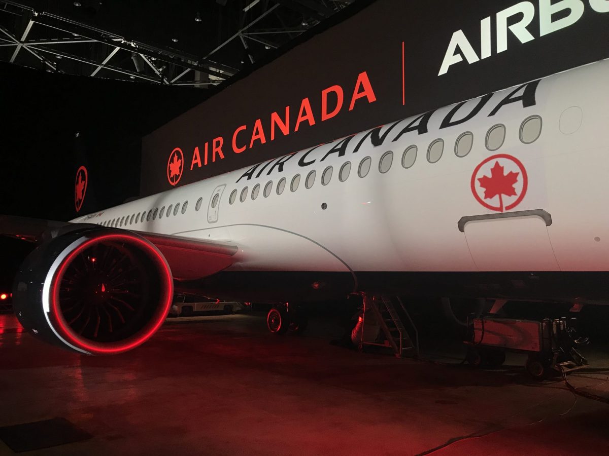 Un avion d'Air Canada.