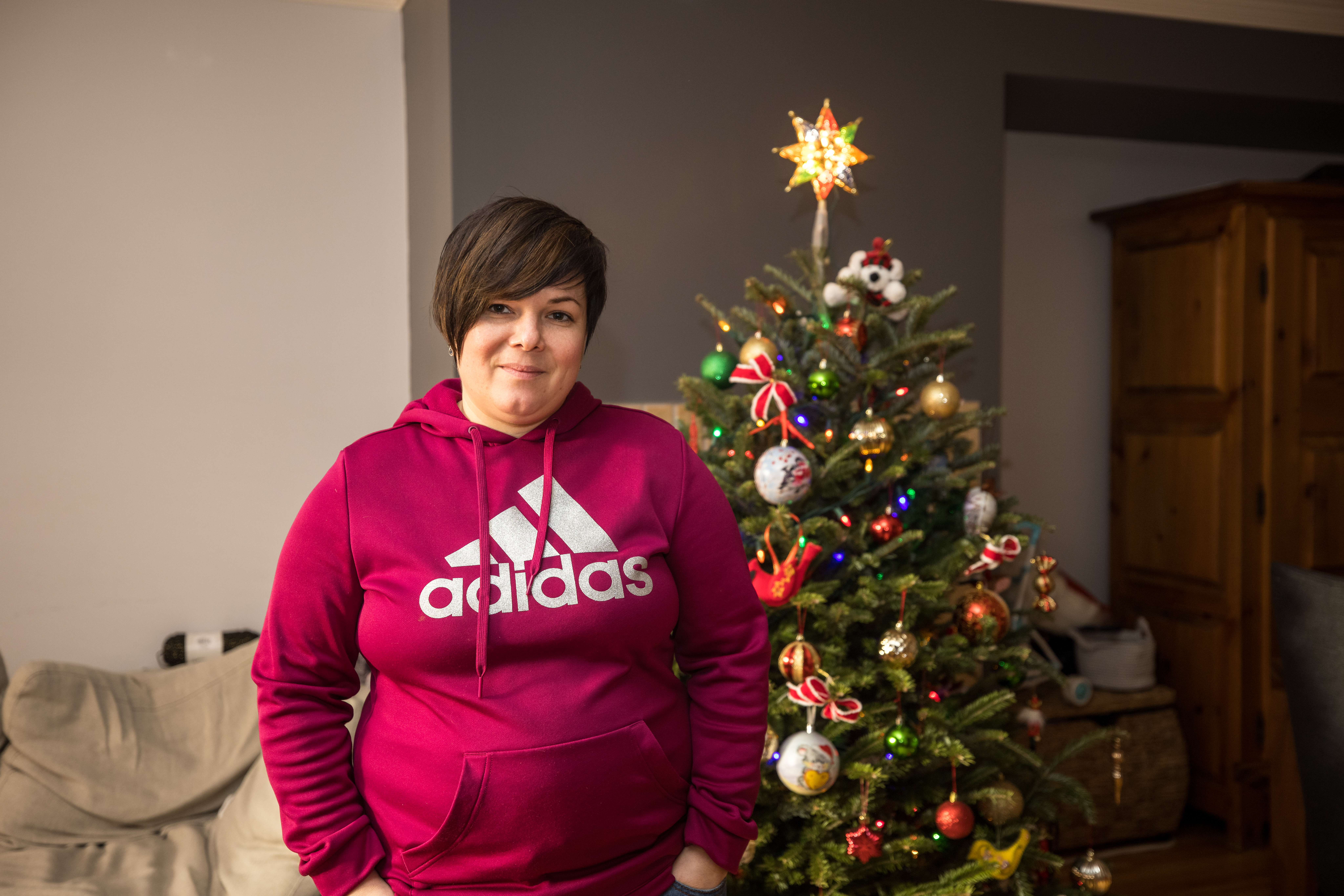 Femme sapin de Noël