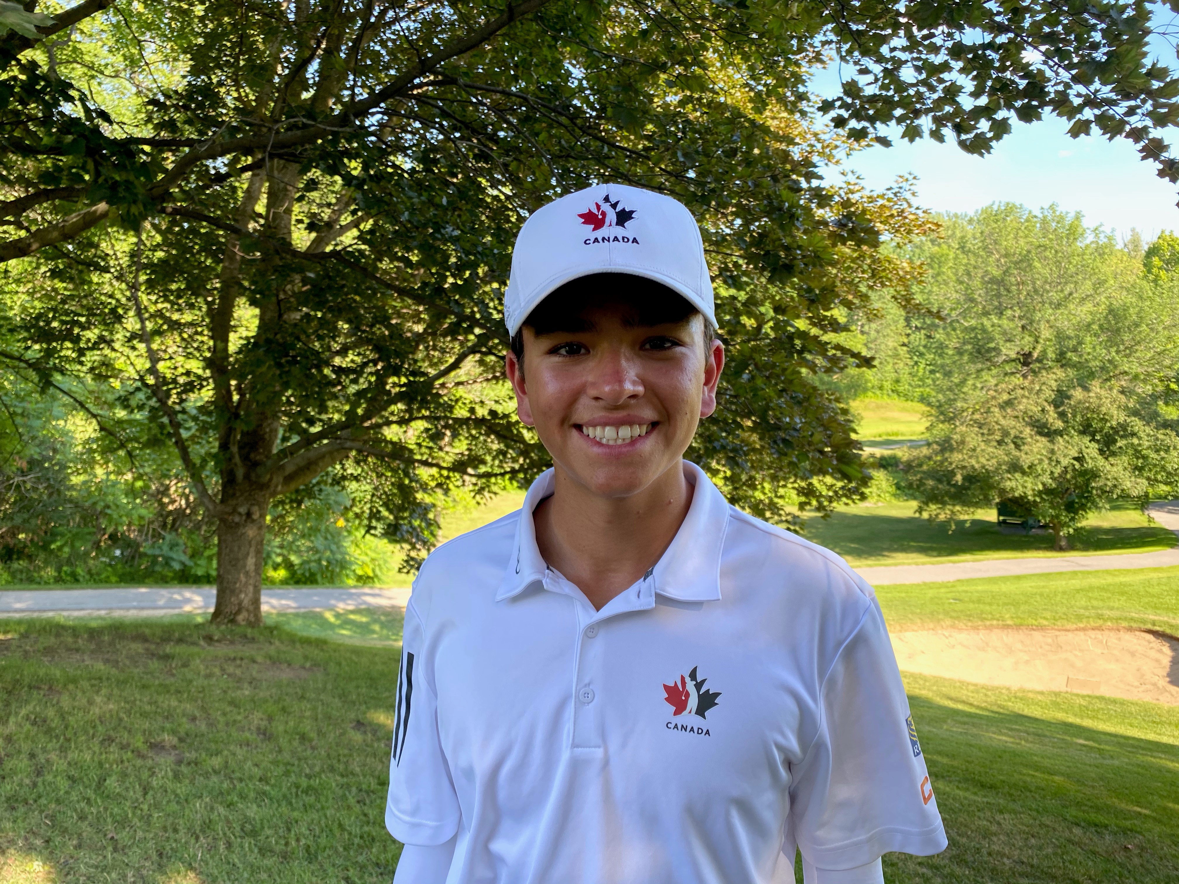 Malik Dao, l’un des trois golfeurs méritants, a été sélectionner au sein d’Équipe Canada Junior.