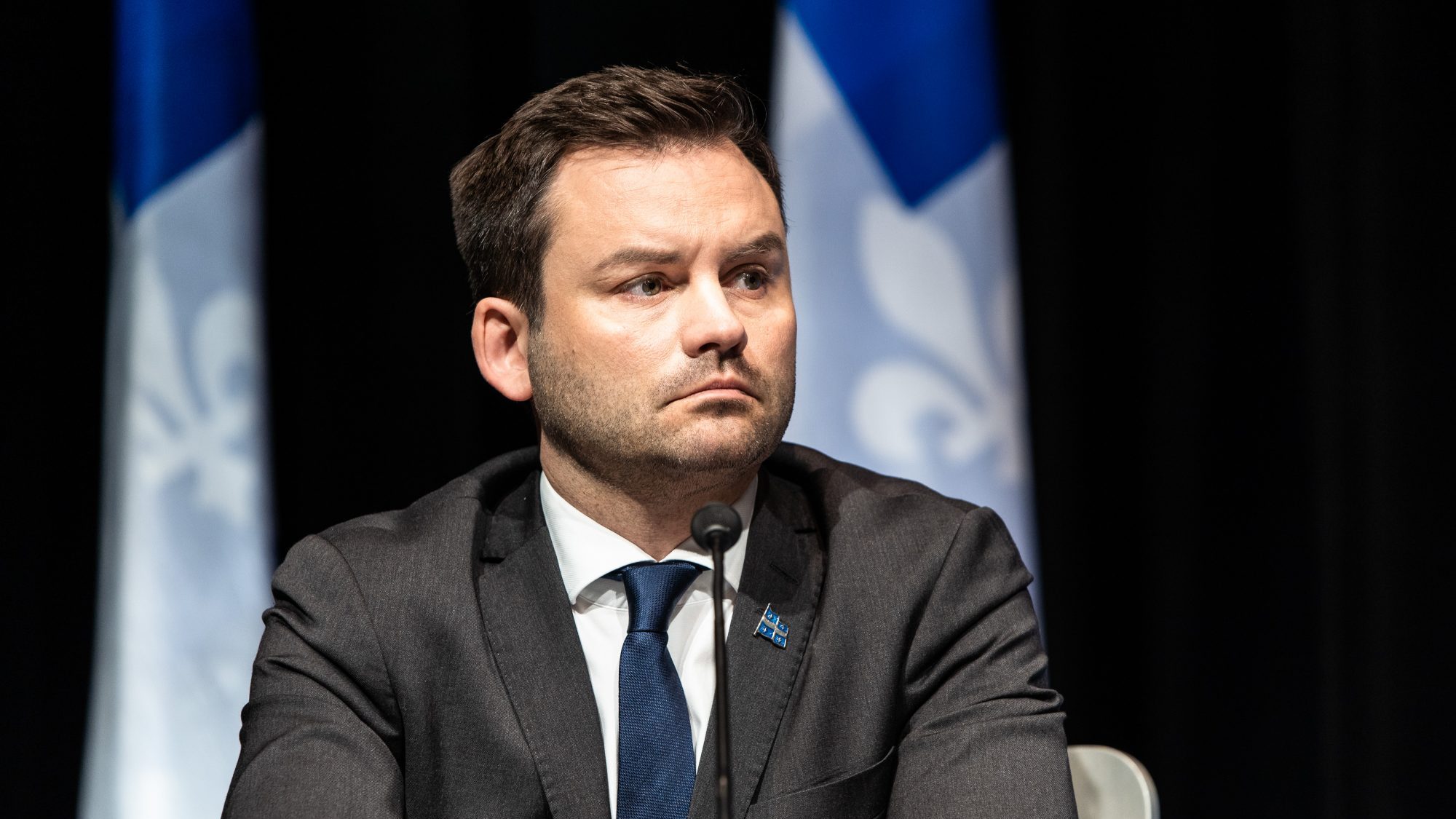 Le chef du PQ, Paul St-Pierre Plamondon
