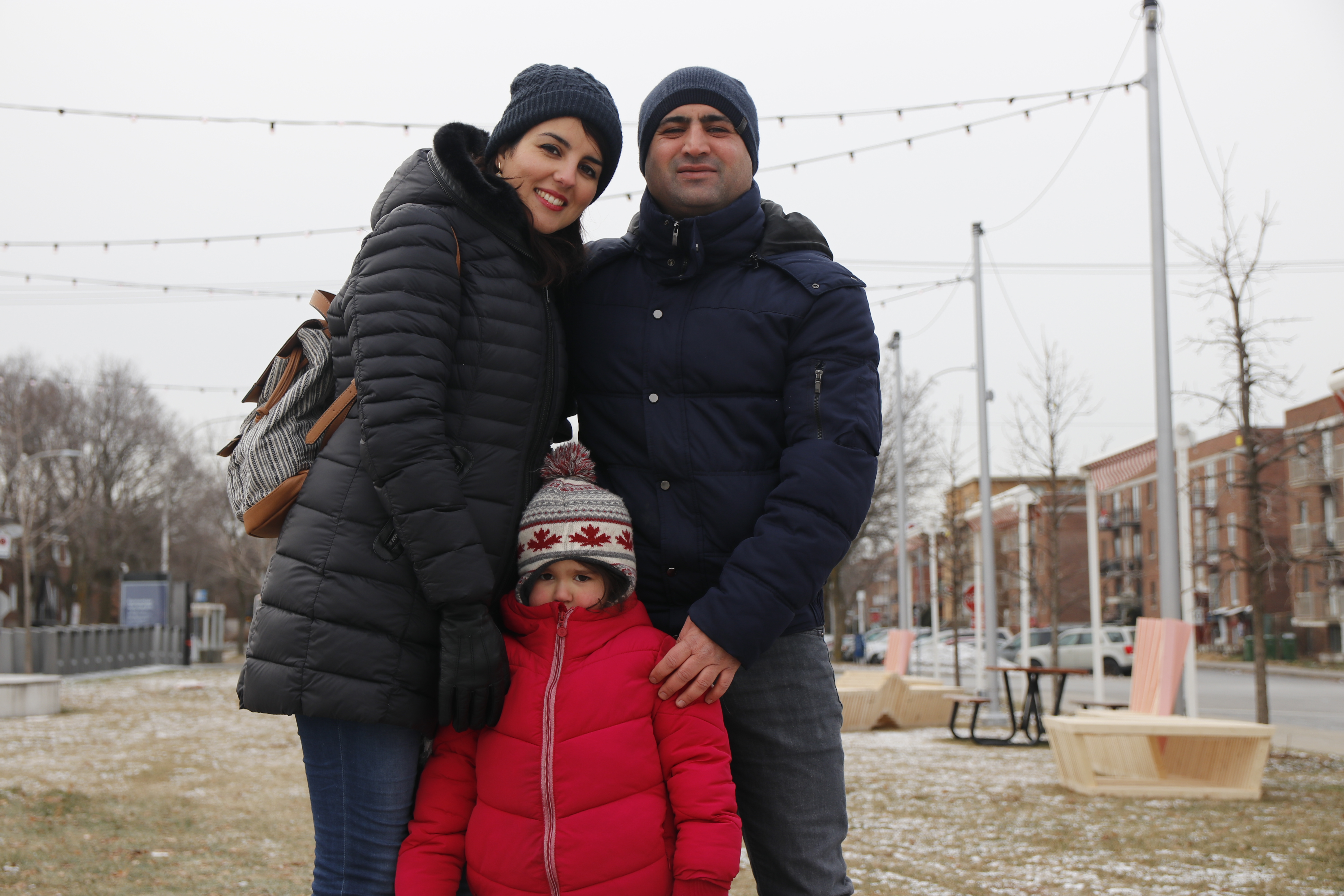 Les Laurentiens Anissa Machane, Radah Ammam et leur fille Anaïs