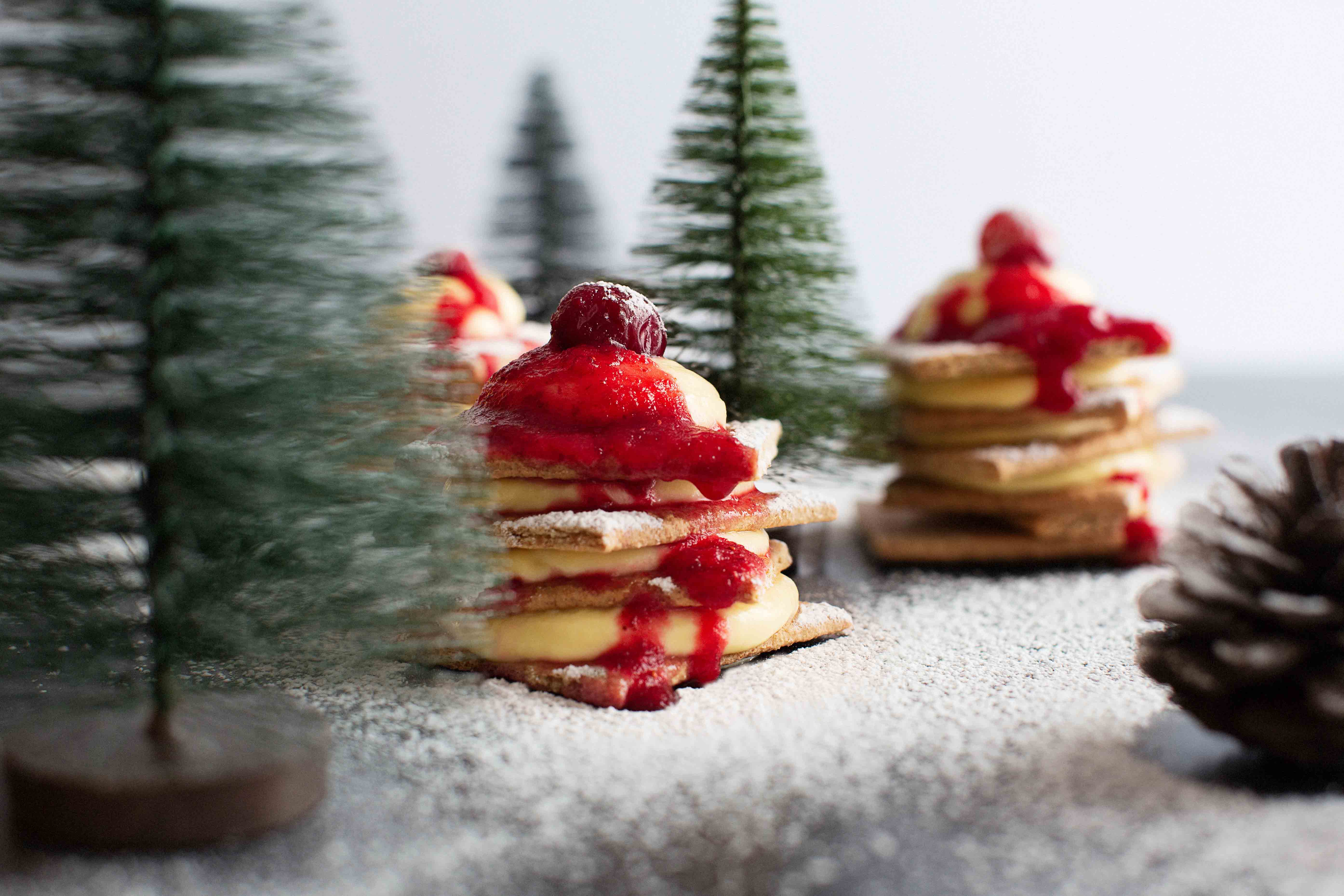 Gâteaux étagés en forme de sapin