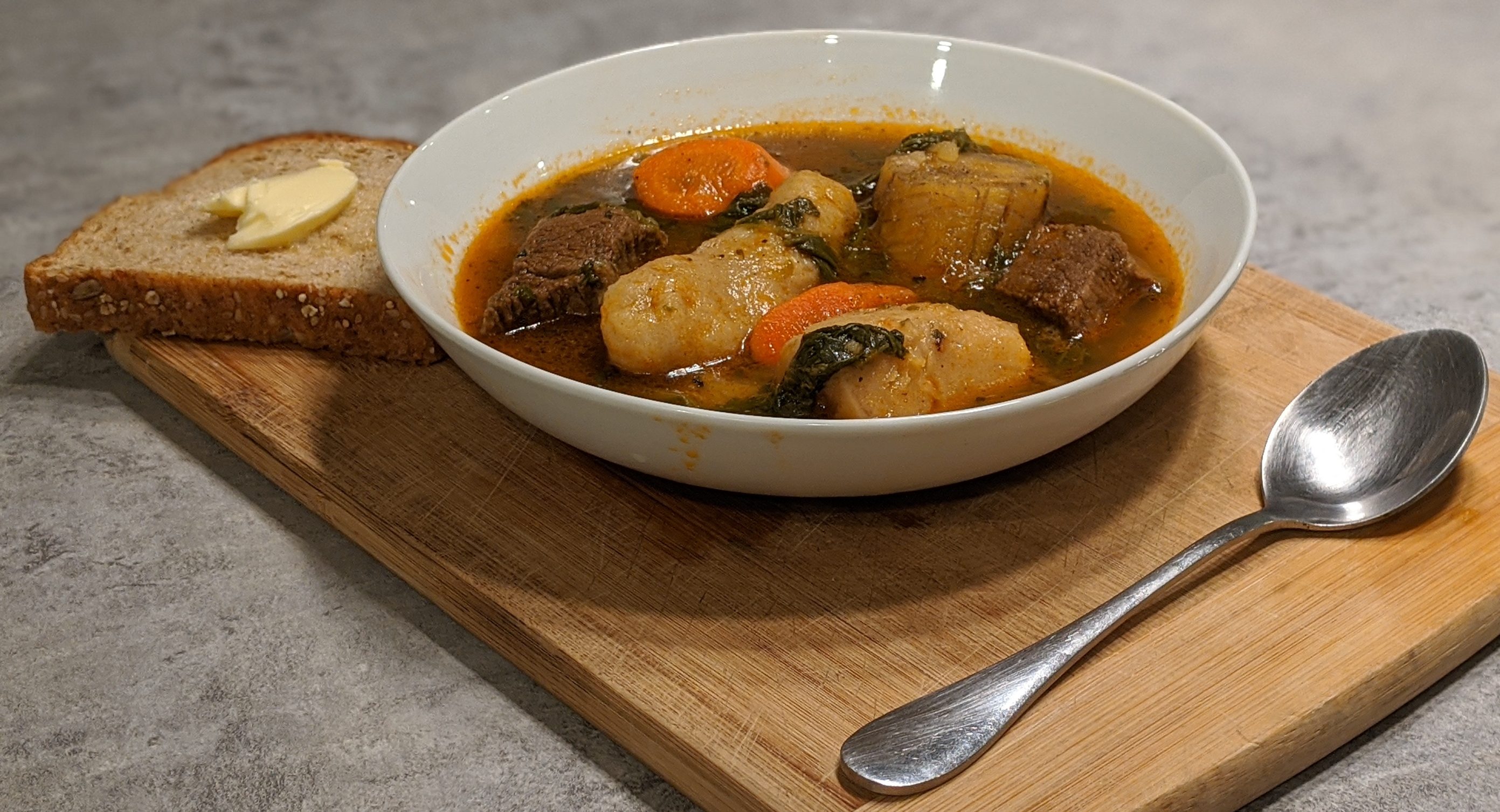 Le bouillon haïtien est une soupe très nourrissante.