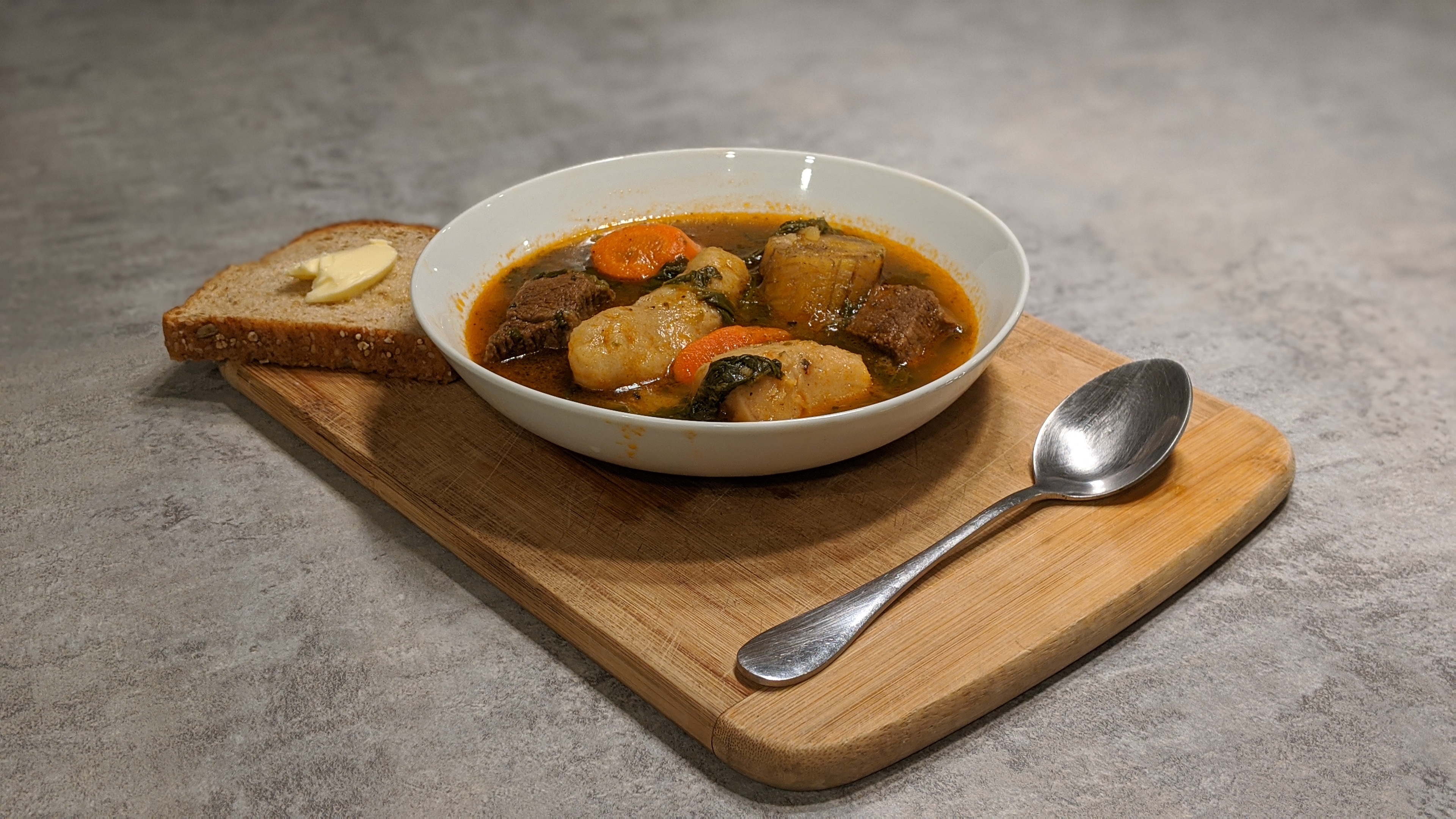 Le bouillon haïtien est une soupe très nourrissante.