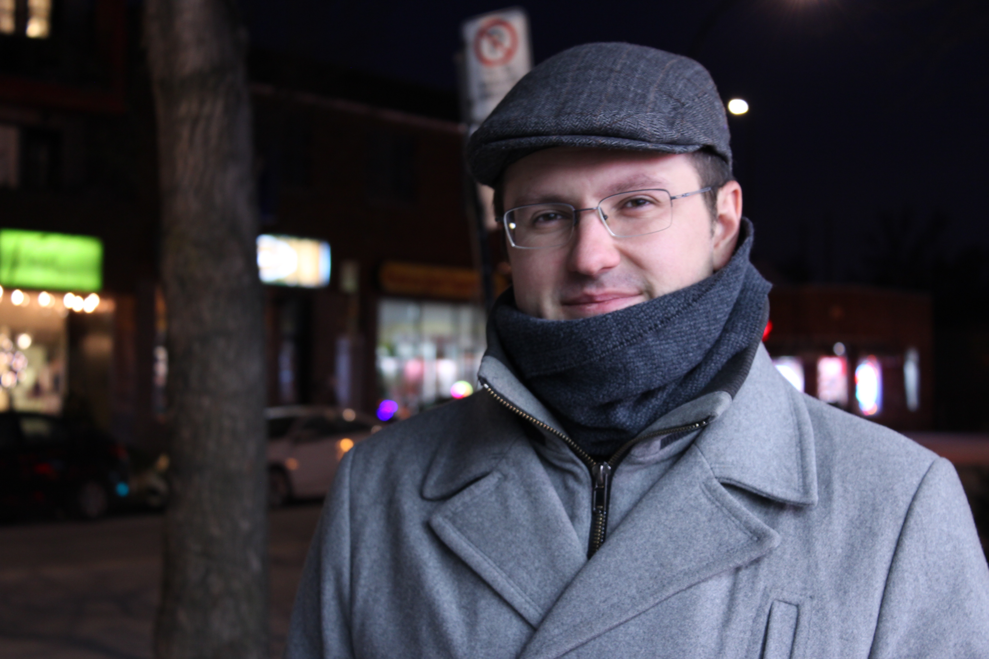 Photo de Pierre Lessard-Blais sur la rue Hochelaga.