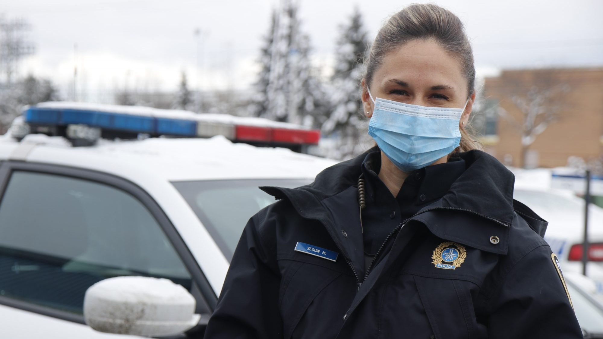 L’agente responsable de la violence conjugale et intrafamiliale (VCI) du poste de quartier (PDQ) 7 à Saint-Laurent, Marilyn Séguin