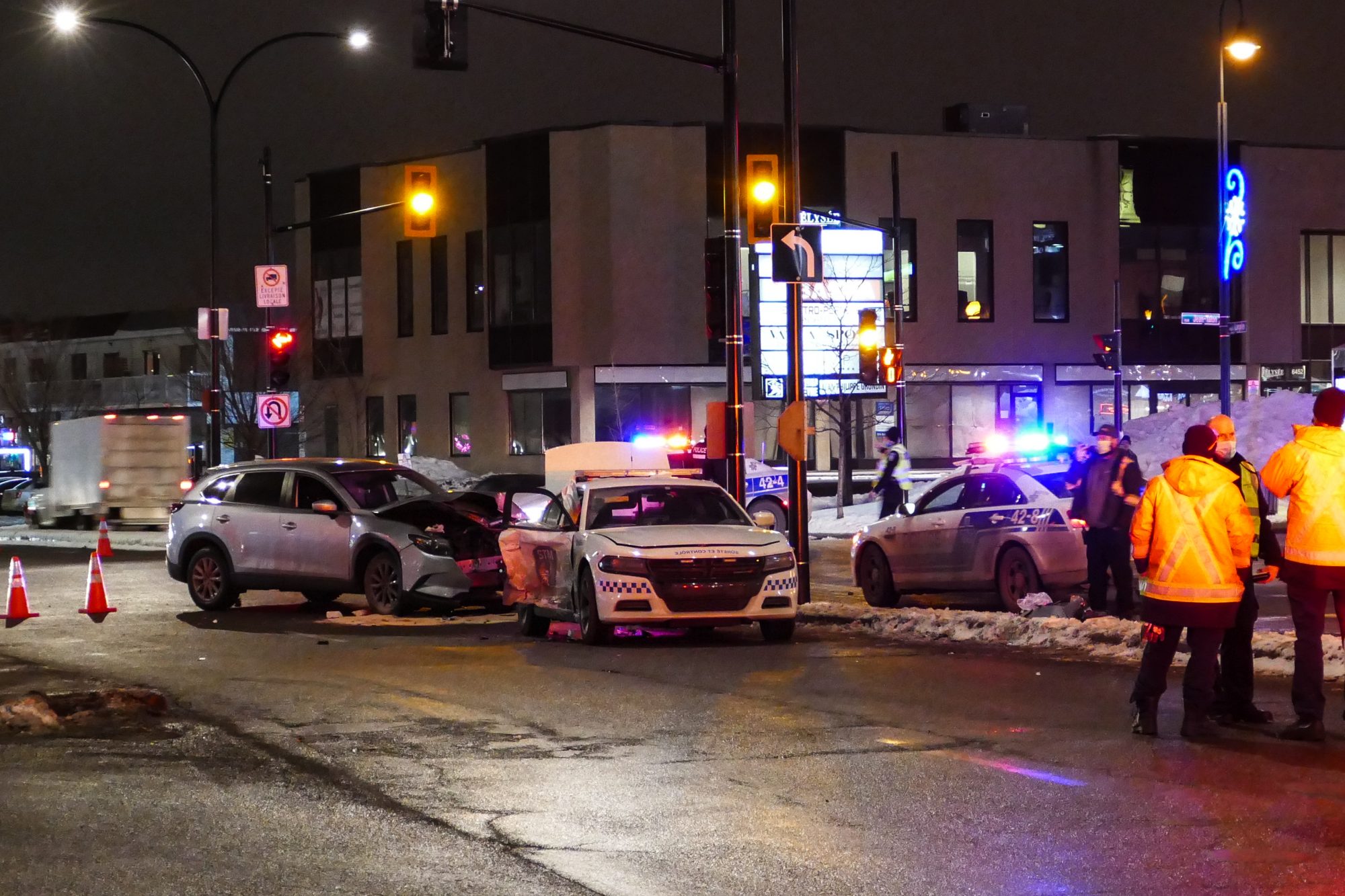 Violent accident impliquant une femme enceinte