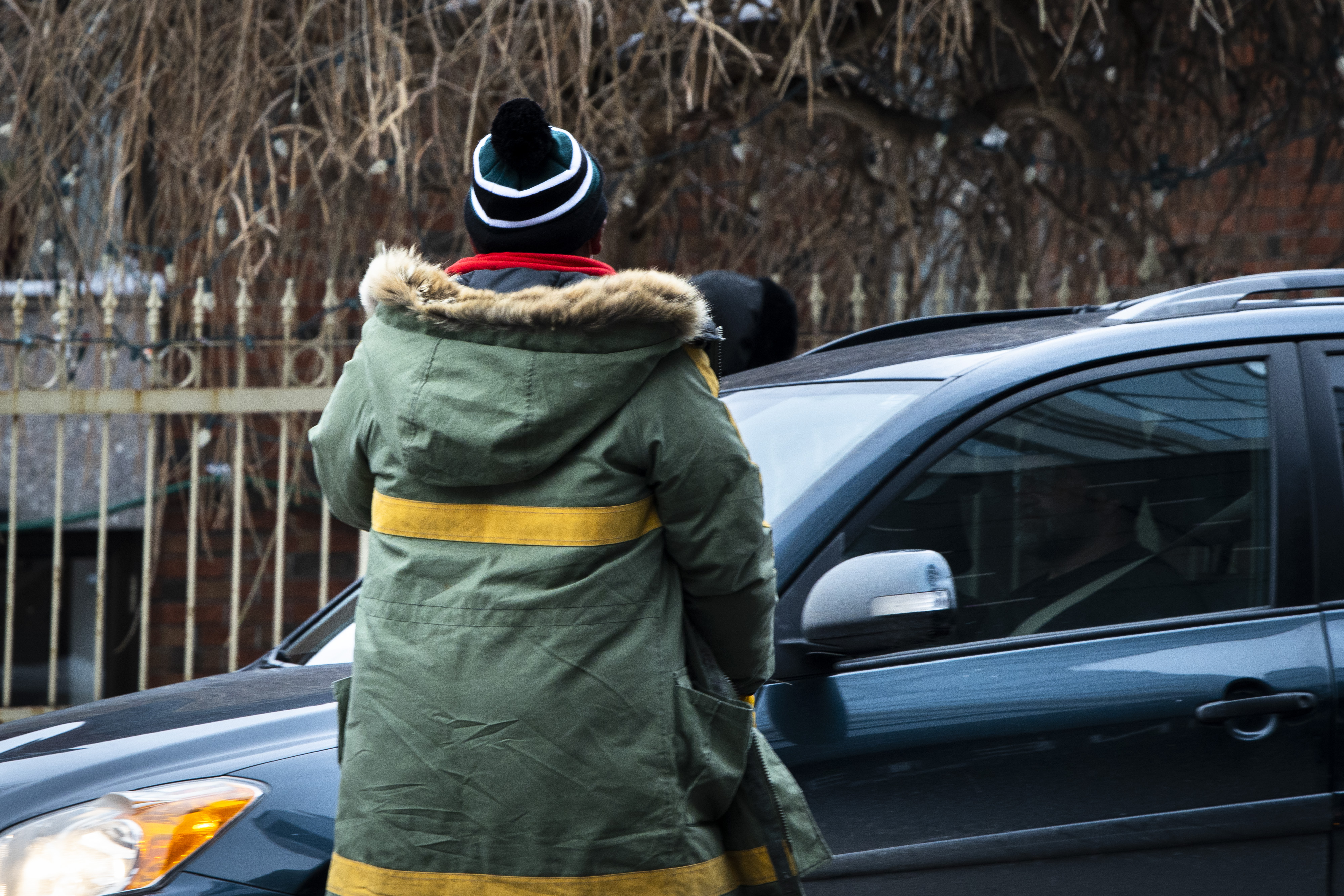 Une personne en situation d'itinérance