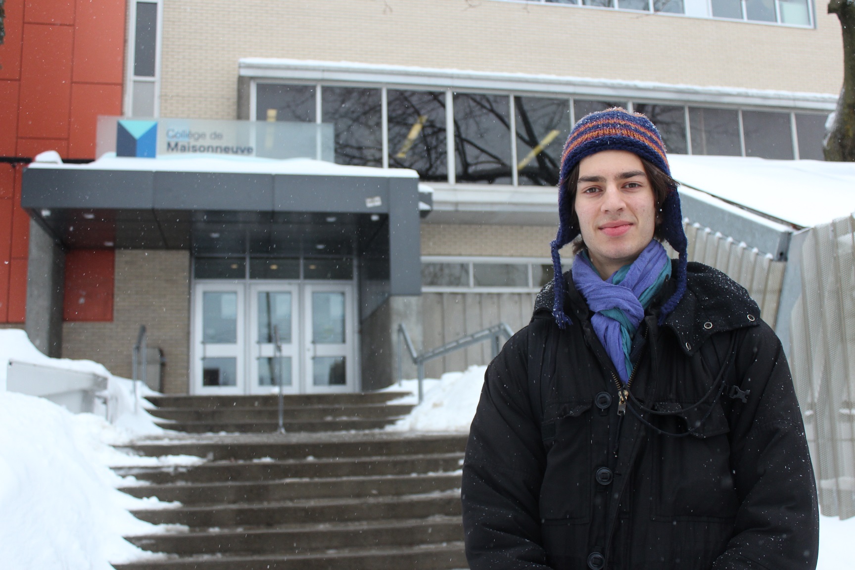 Majdi Hunter-Batal, étudiant au Collège de Maisonneuve.